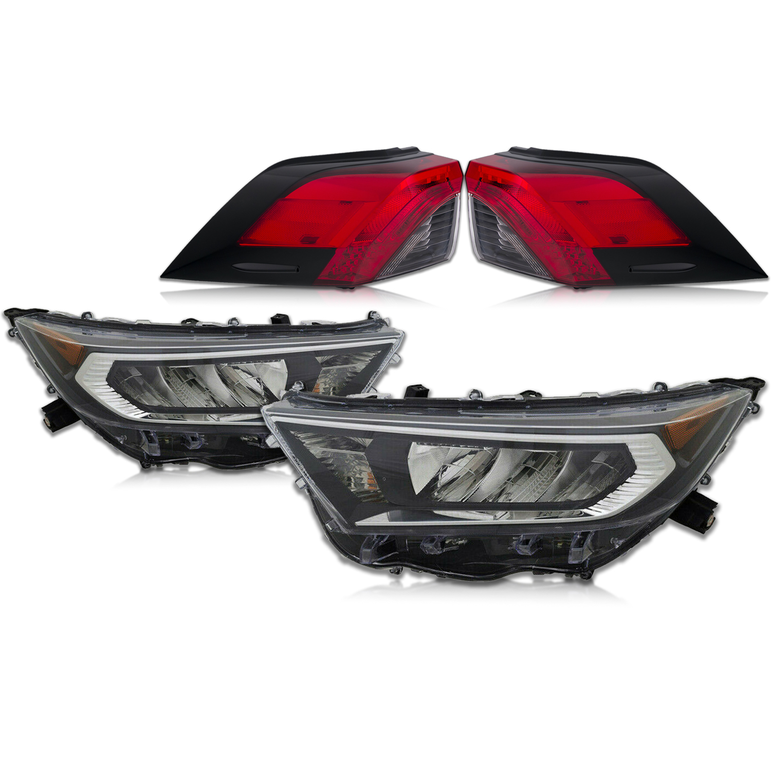Headlight Set For 19-22 Toyota RAV4; CAPA Certified