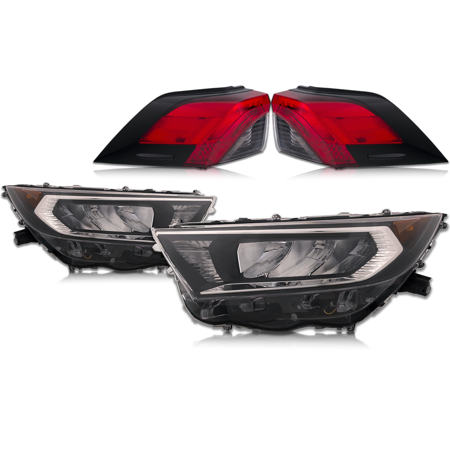 Headlight Set For 19-22 Toyota RAV4; CAPA Certified
