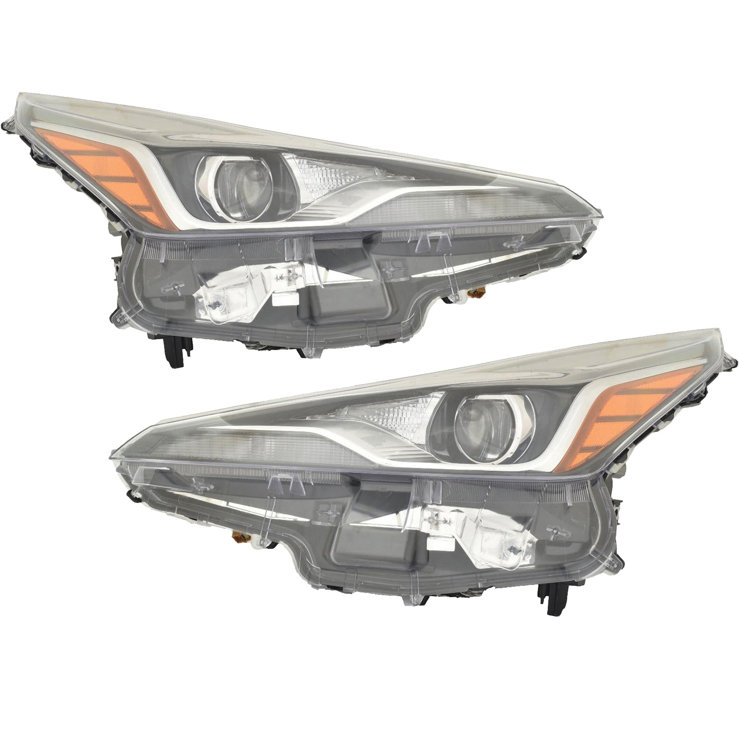 Headlight Set For 19-22 Toyota Prius; CAPA Certified