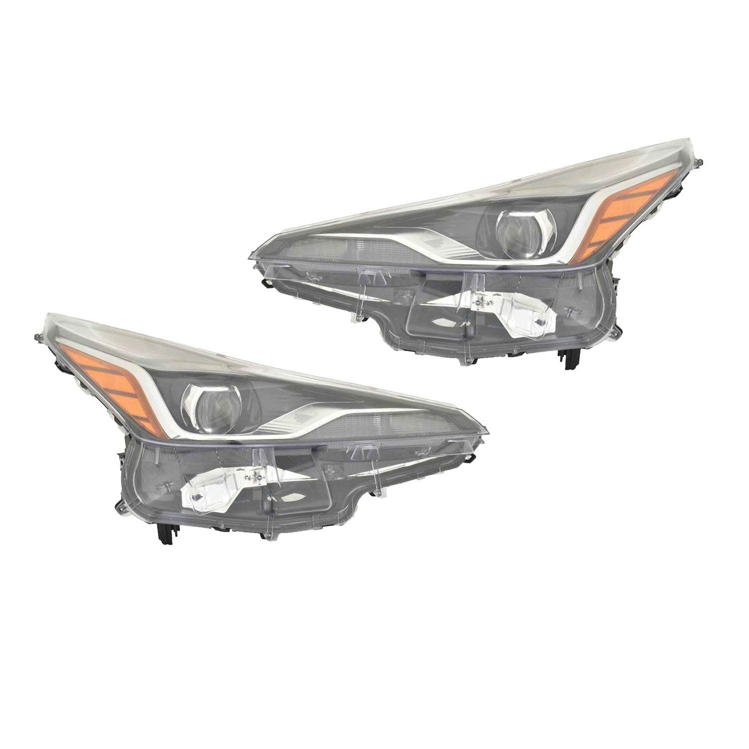 Headlight Set For 19-22 Toyota Prius; CAPA Certified