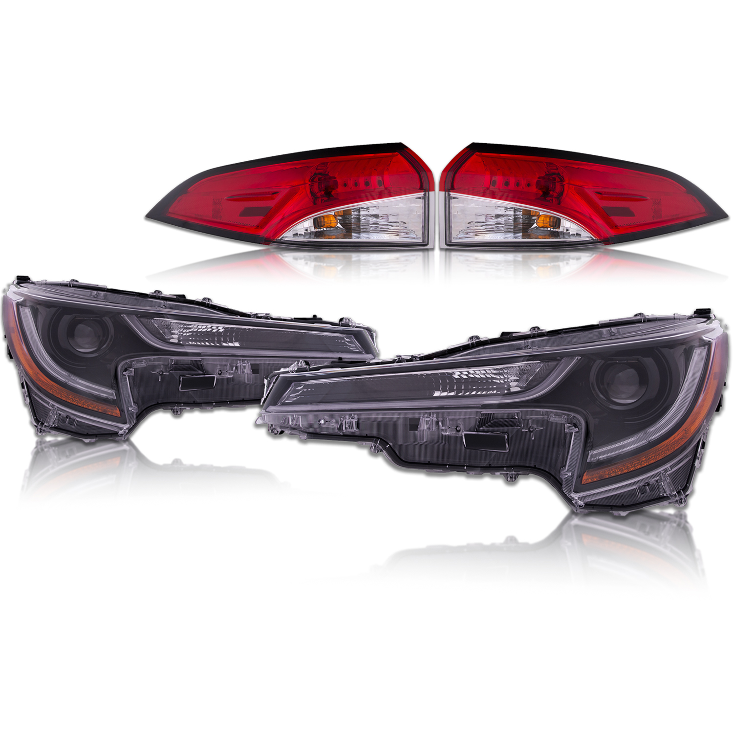 Headlight Set For 20-22 Toyota Corolla; CAPA Certified