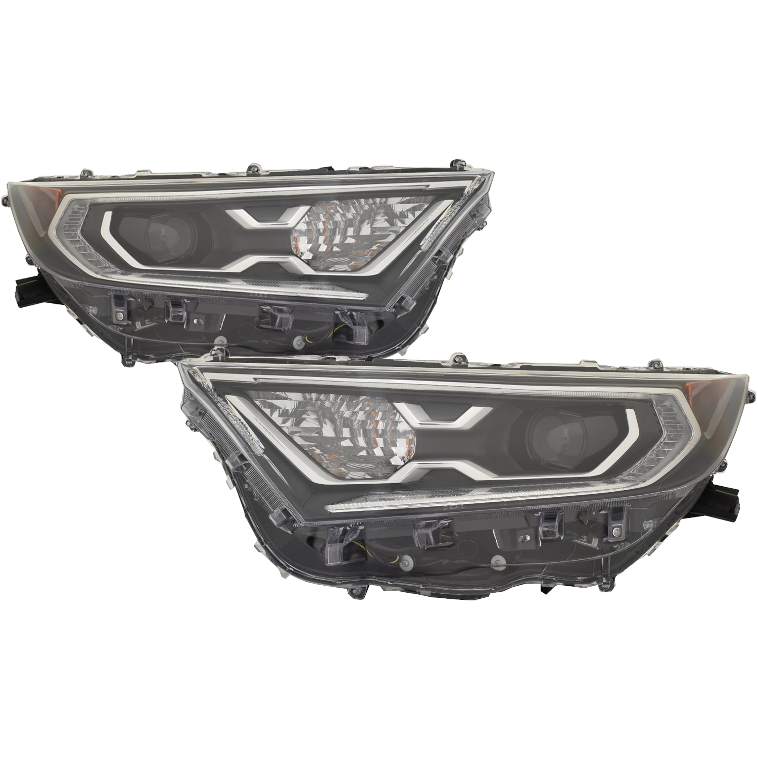 Headlight Set For 19-21 Toyota RAV4; CAPA Certified