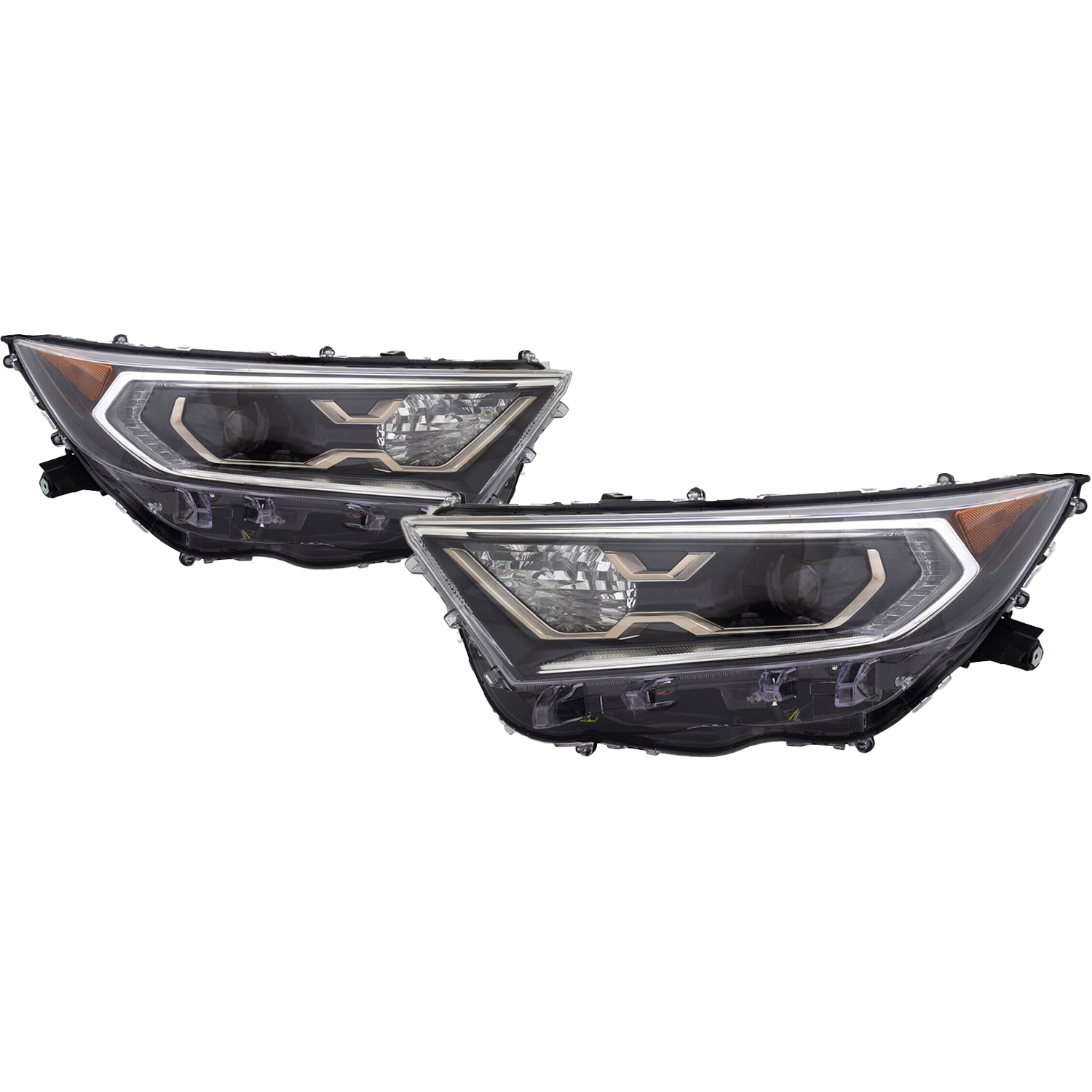 Headlight Set For 21 Toyota RAV4 Prime; CAPA Certified