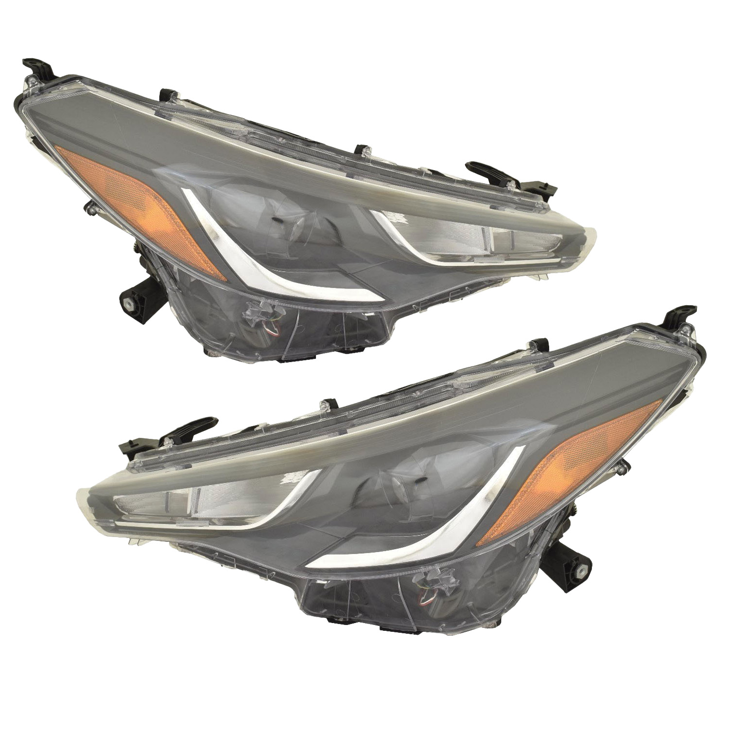 Headlight Set For 22-25 Toyota Corolla Cross; CAPA Certified