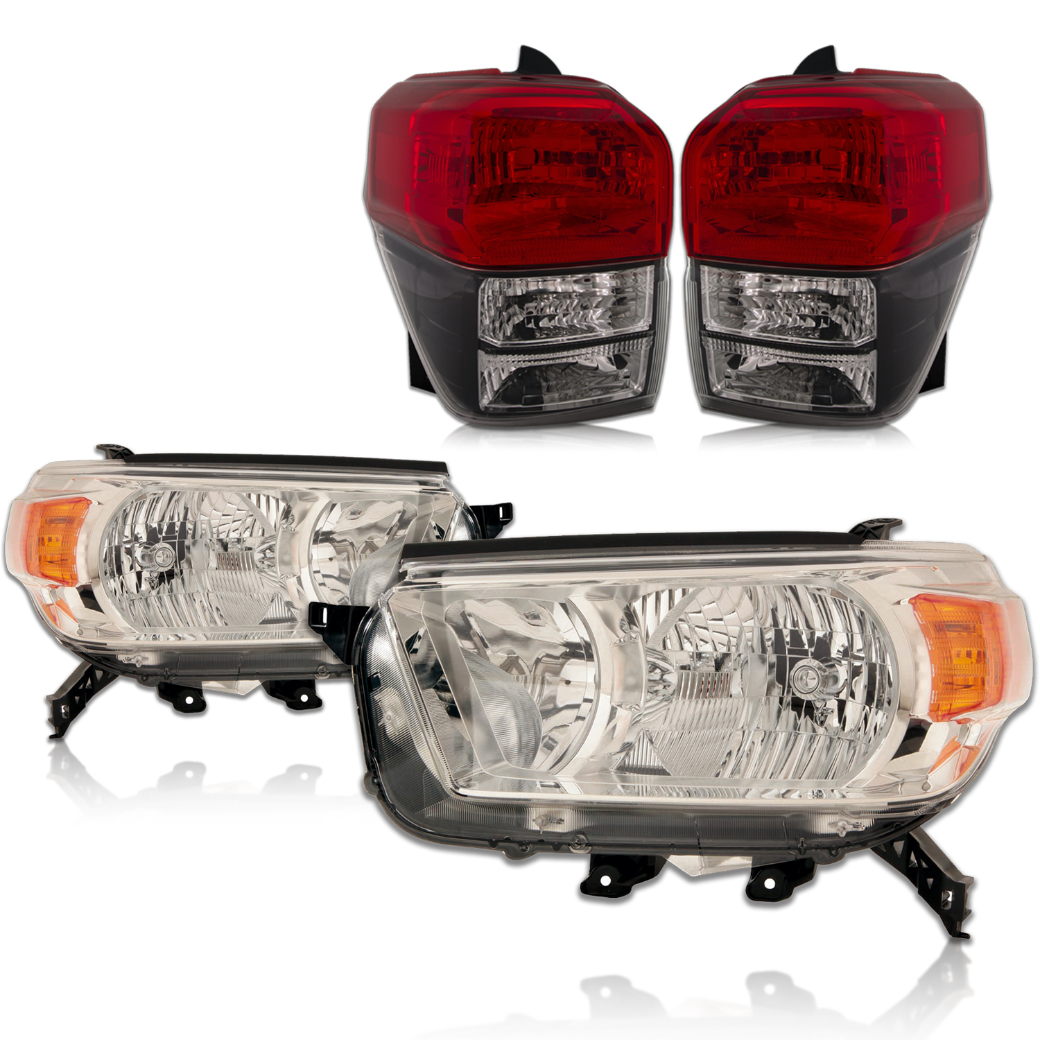 Headlight Set For 10-13 Toyota 4Runner; CAPA Certified