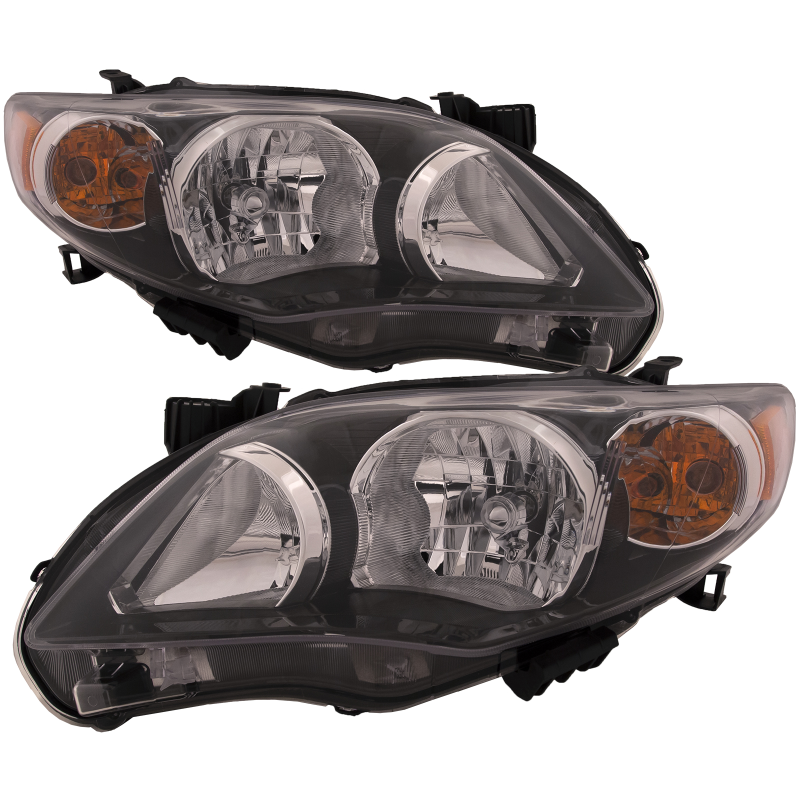 Headlight Set For 11-13 Toyota Corolla; CAPA Certified