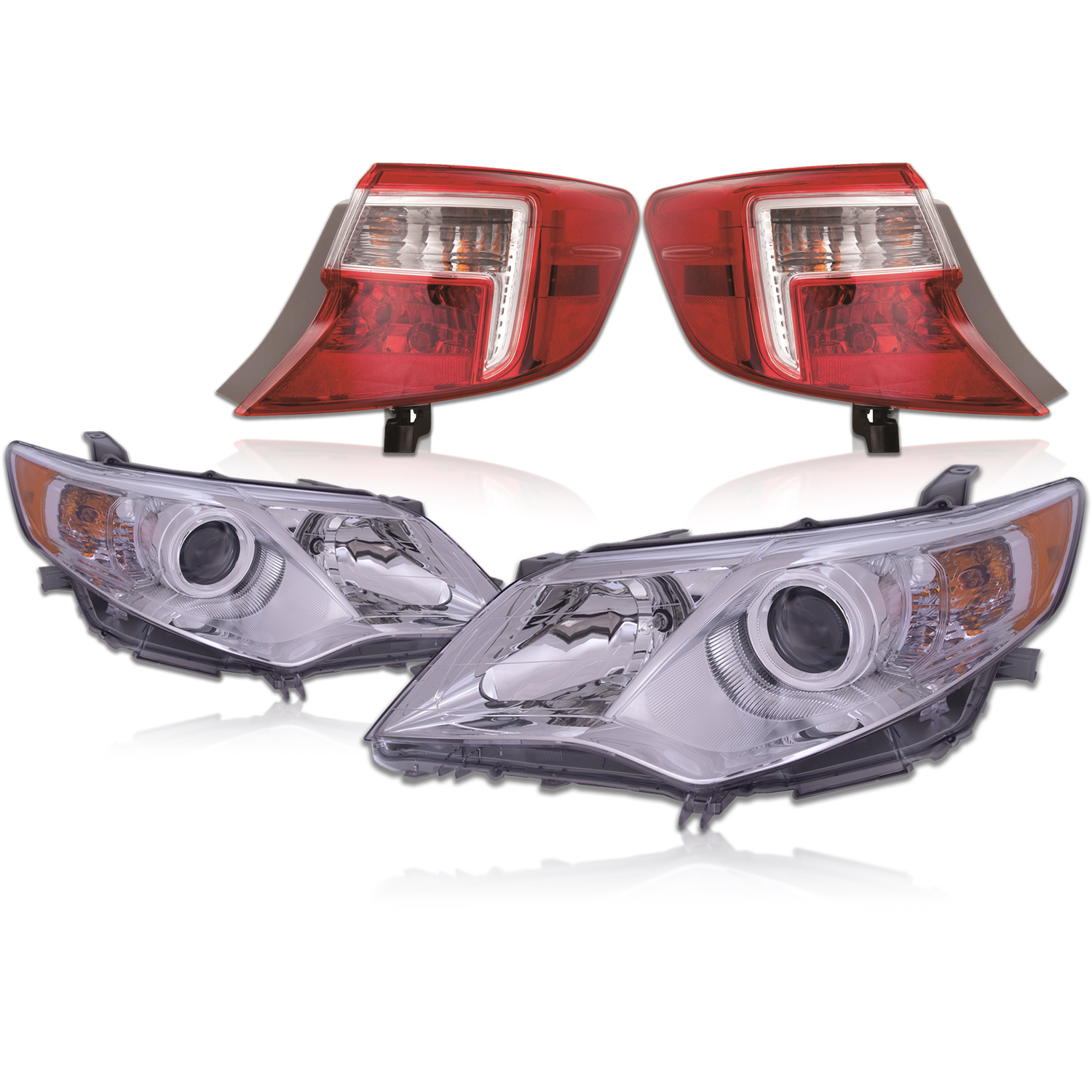 Headlight Set For 12-14 Toyota Camry; CAPA Certified