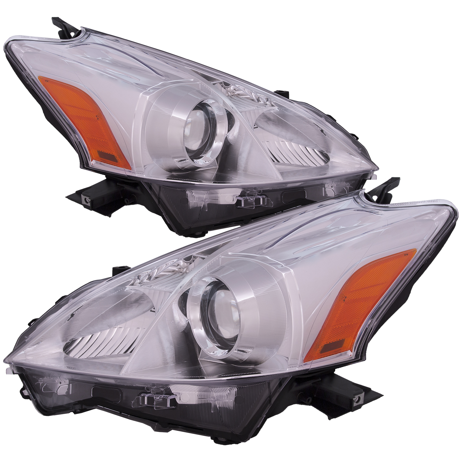 Headlight Set For 12-14 Toyota Prius V; CAPA Certified