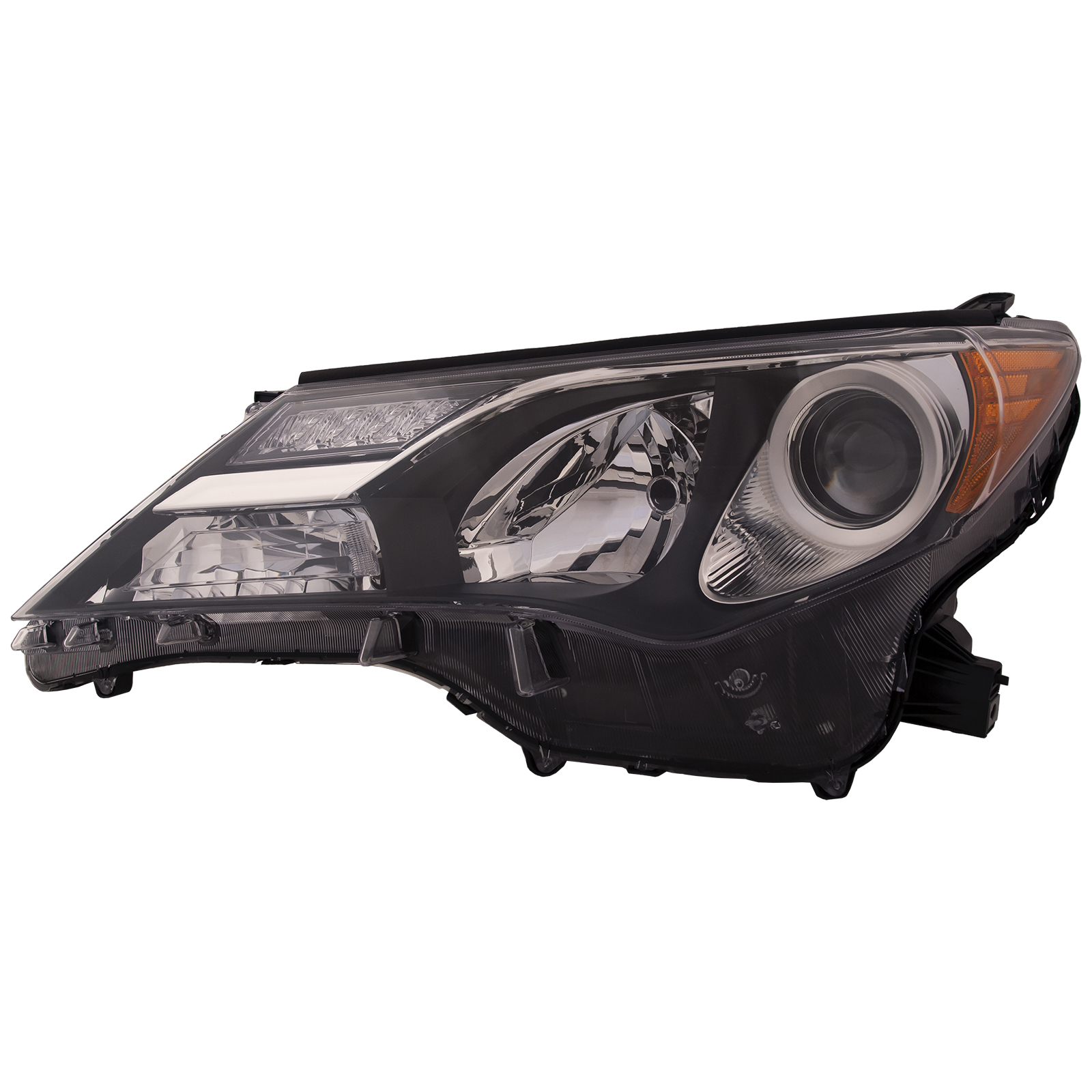 Left Driver Side Headlight For 13-15 Toyota RAV4; CAPA Certified