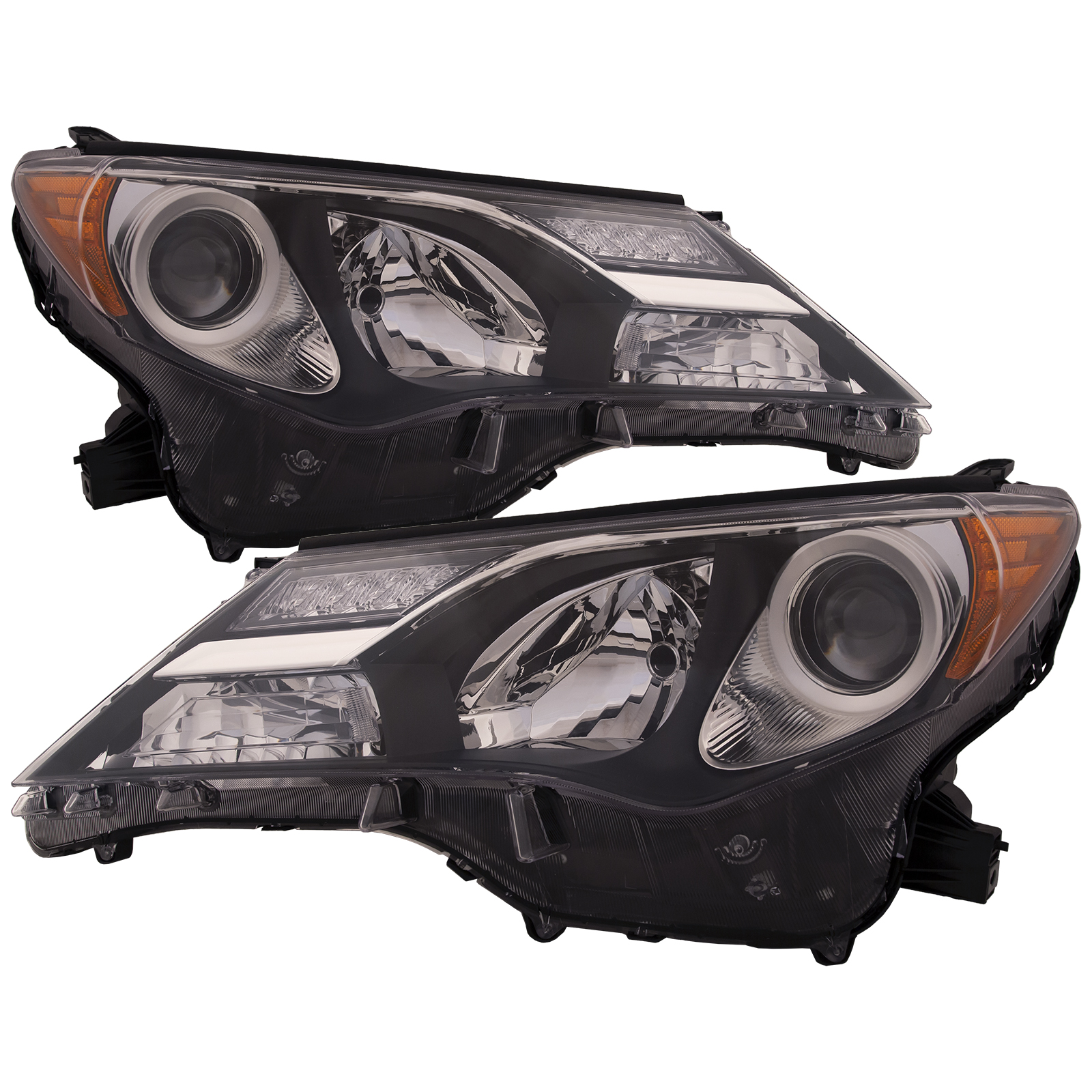 Headlight Set For 13-15 Toyota RAV4; CAPA Certified
