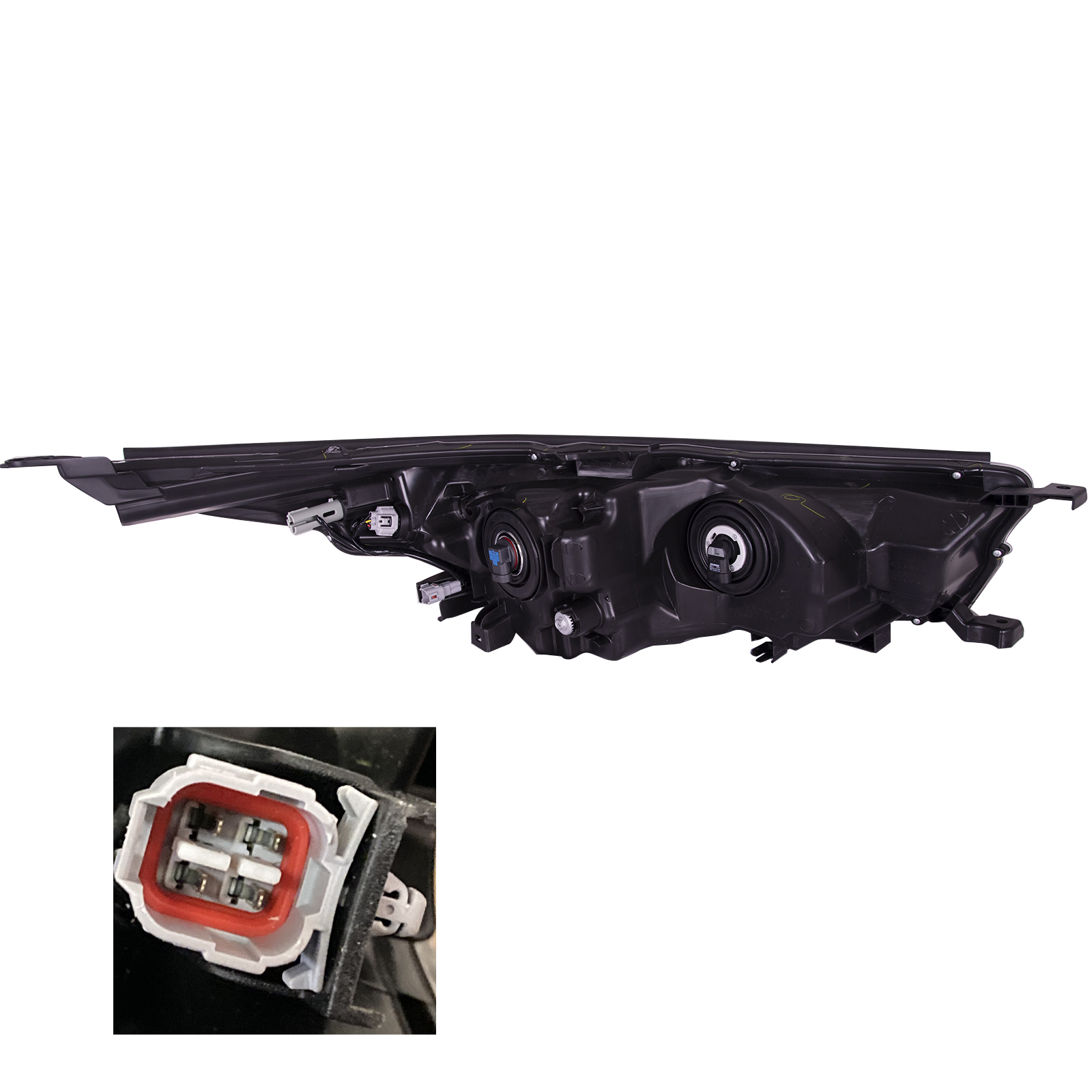 Left Driver Side Headlight For 14-16 Toyota Highlander; CAPA Certified