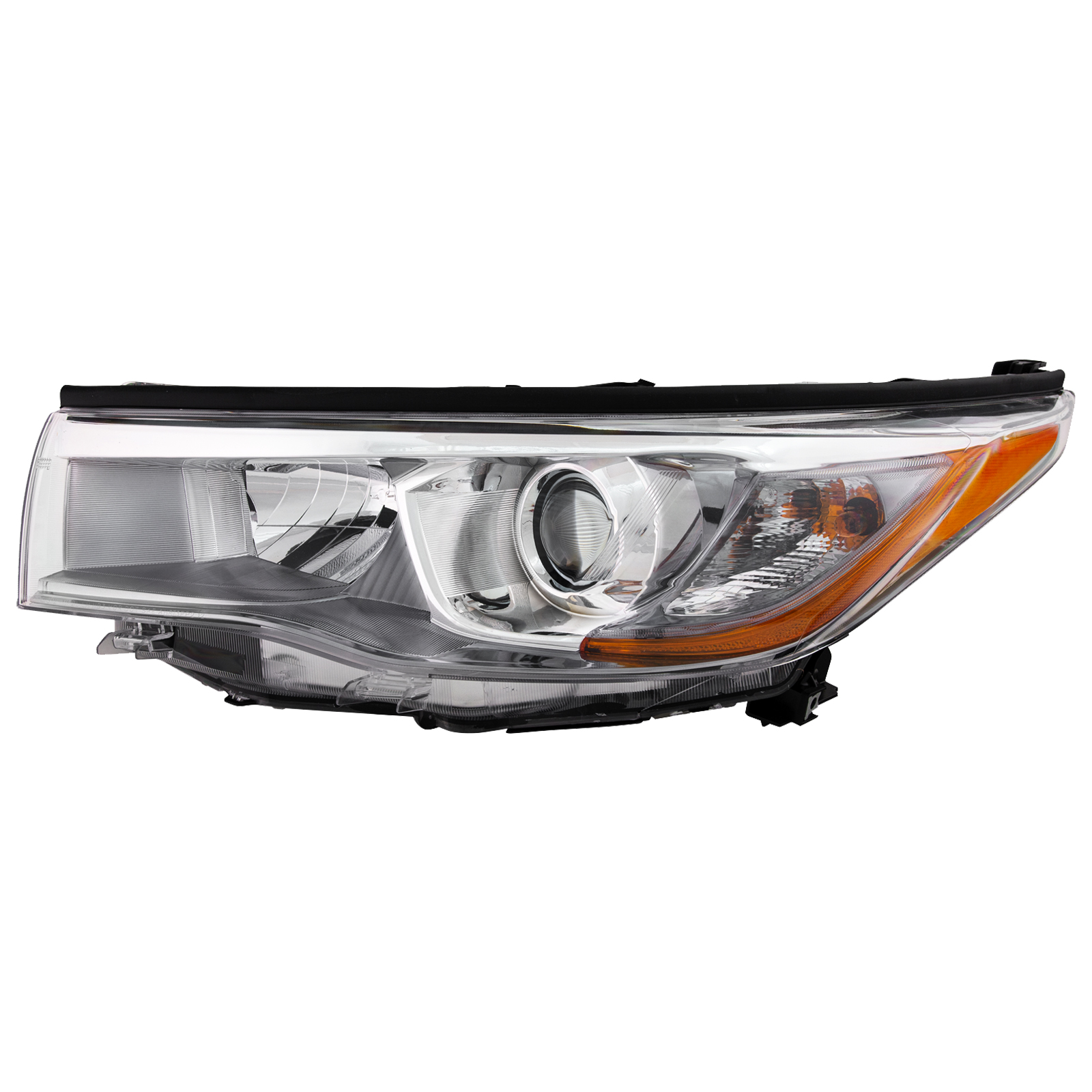 Left Driver Side Headlight For 14-16 Toyota Highlander; CAPA Certified