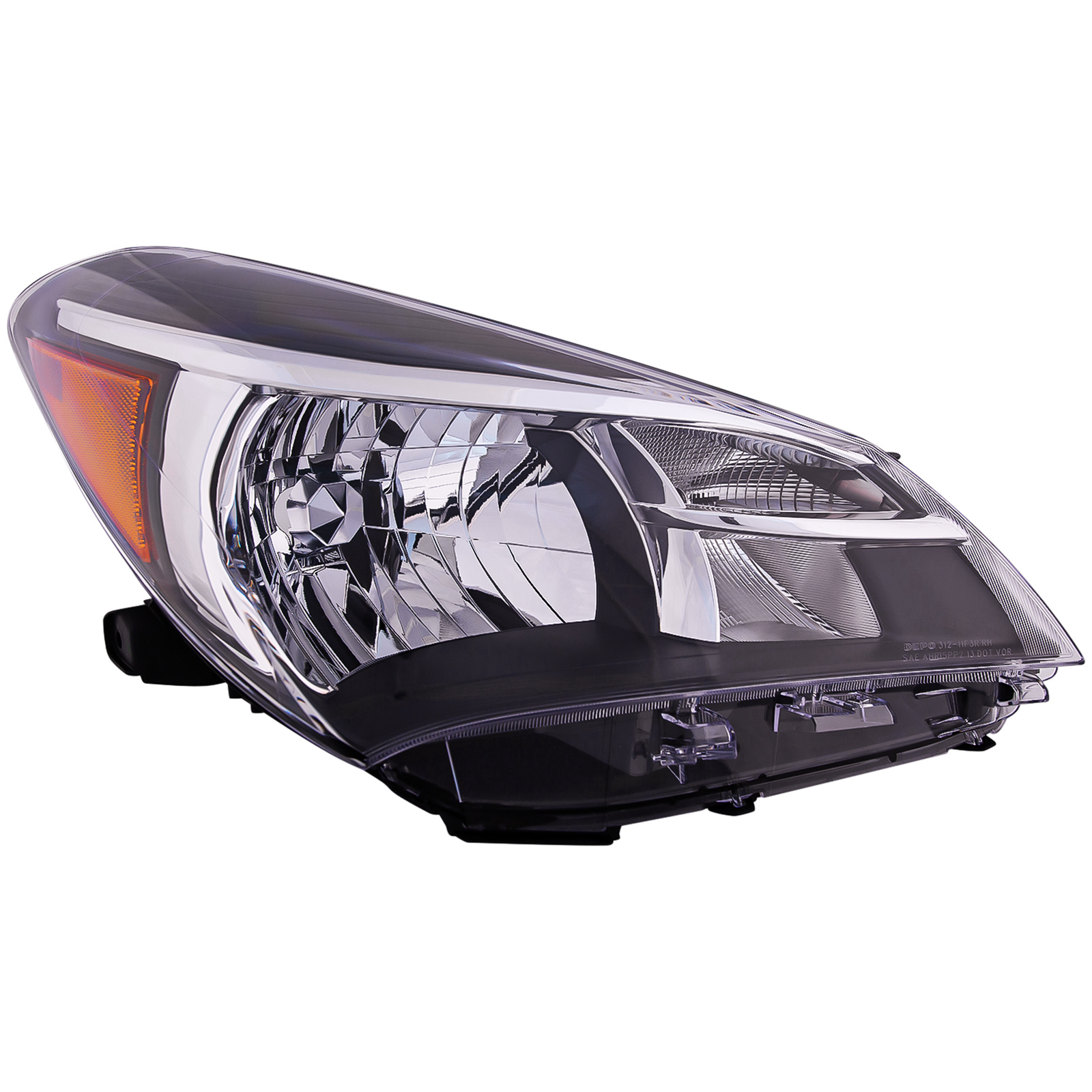 Right Passenger Side Headlight For 15-17 Toyota Yaris; CAPA Certified