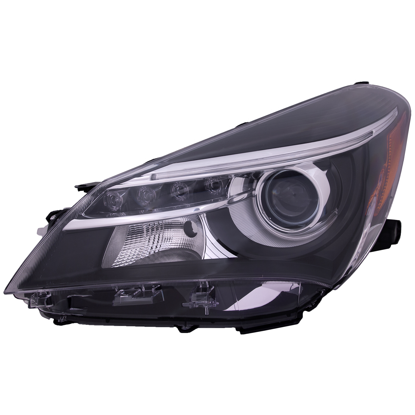 Left Driver Side Headlight For 15-17 Toyota Yaris; CAPA Certified