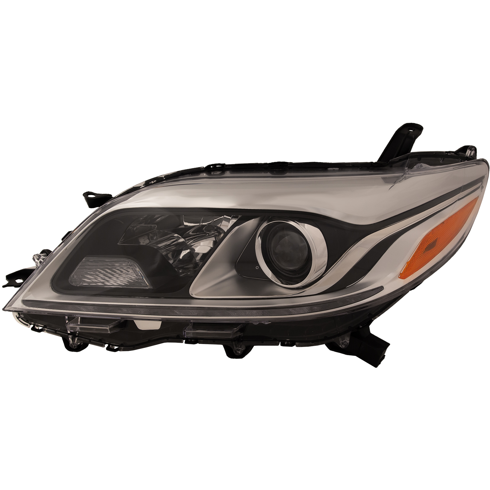 Left Driver Side Headlight For 15-20 Toyota Sienna; CAPA Certified