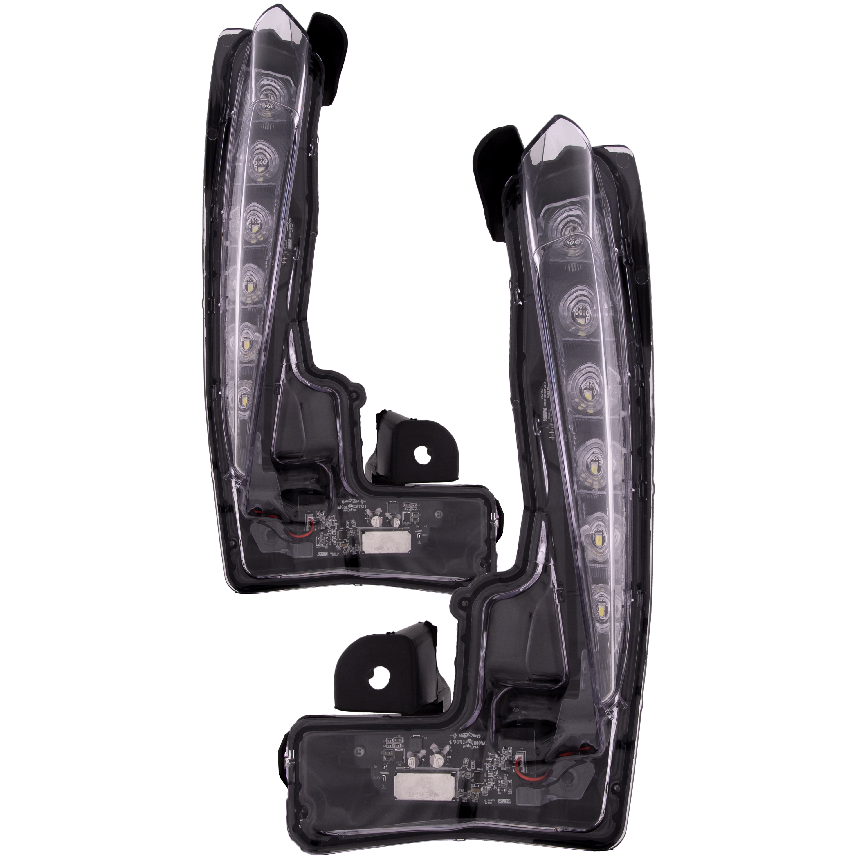 Reflector Set For 17-19 Toyota Corolla; CAPA Certified