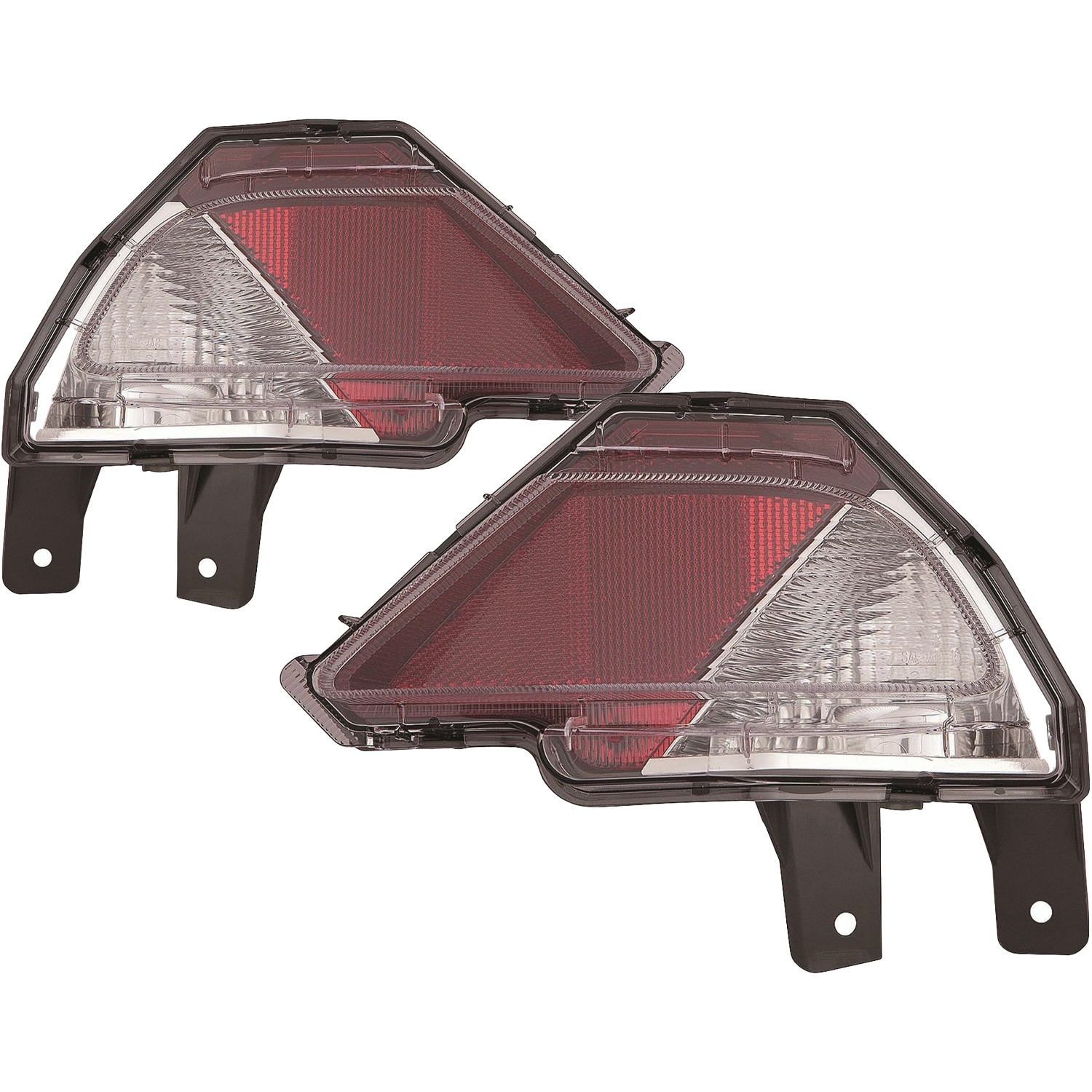 Reflector Set For 16-18 Toyota RAV4; CAPA Certified