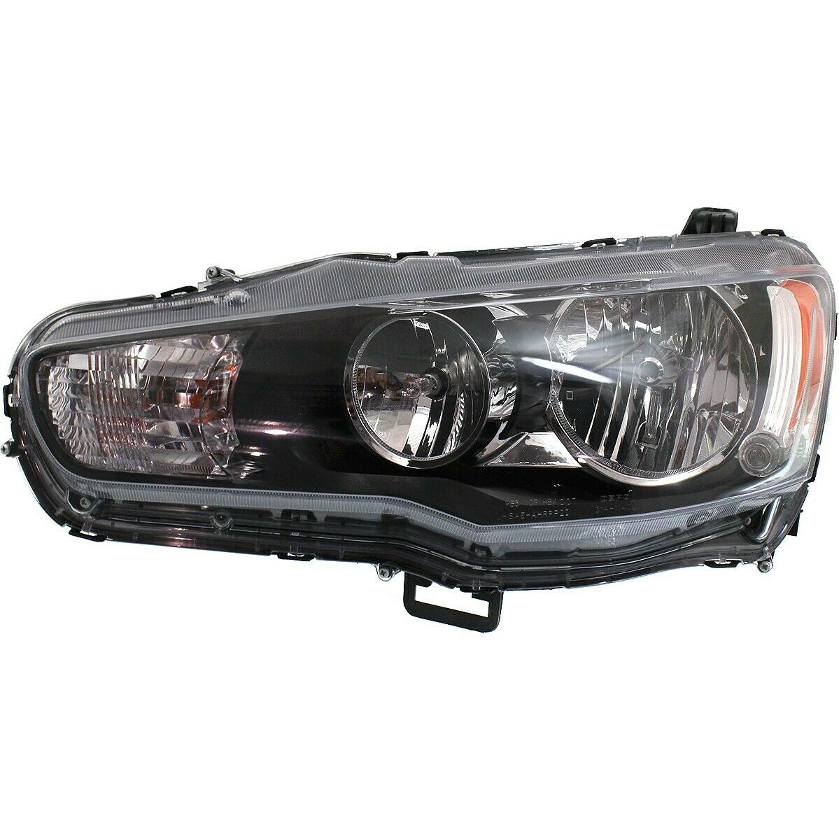 Left Driver Side Headlight For 09-17 Mitsubishi Lancer; CAPA Certified