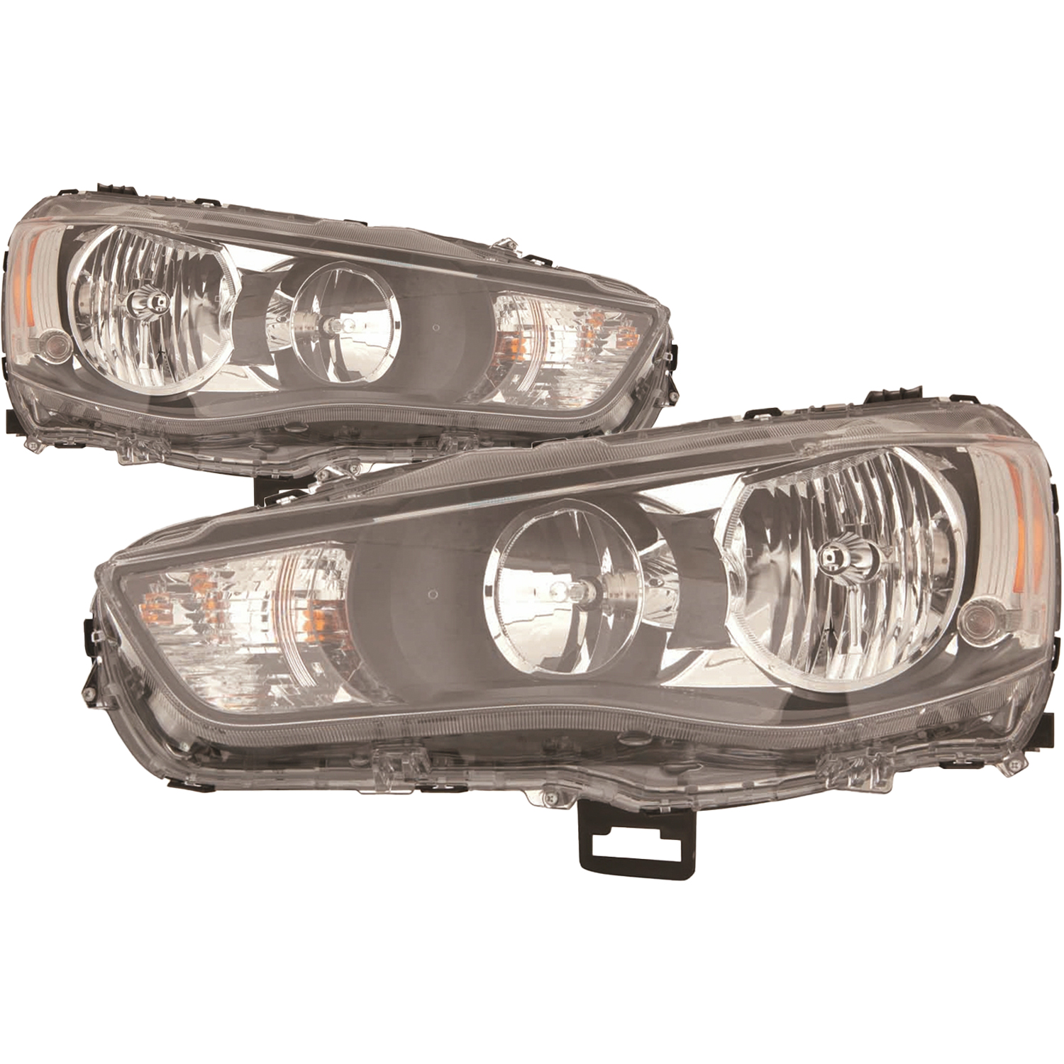 Headlight Set For 10-13 Mitsubishi Outlander; CAPA Certified