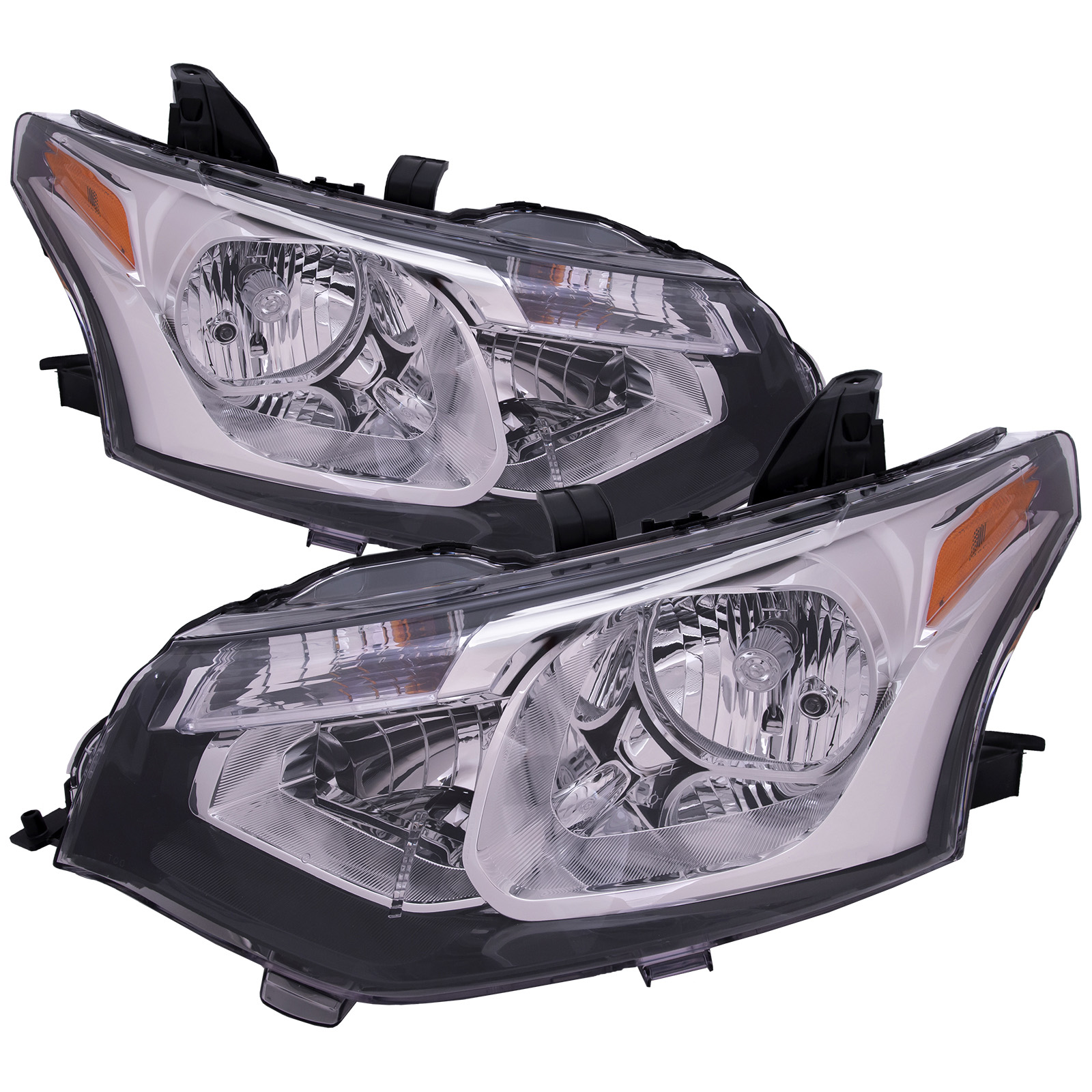 Headlight Set For 14-15 Mitsubishi Outlander; CAPA Certified