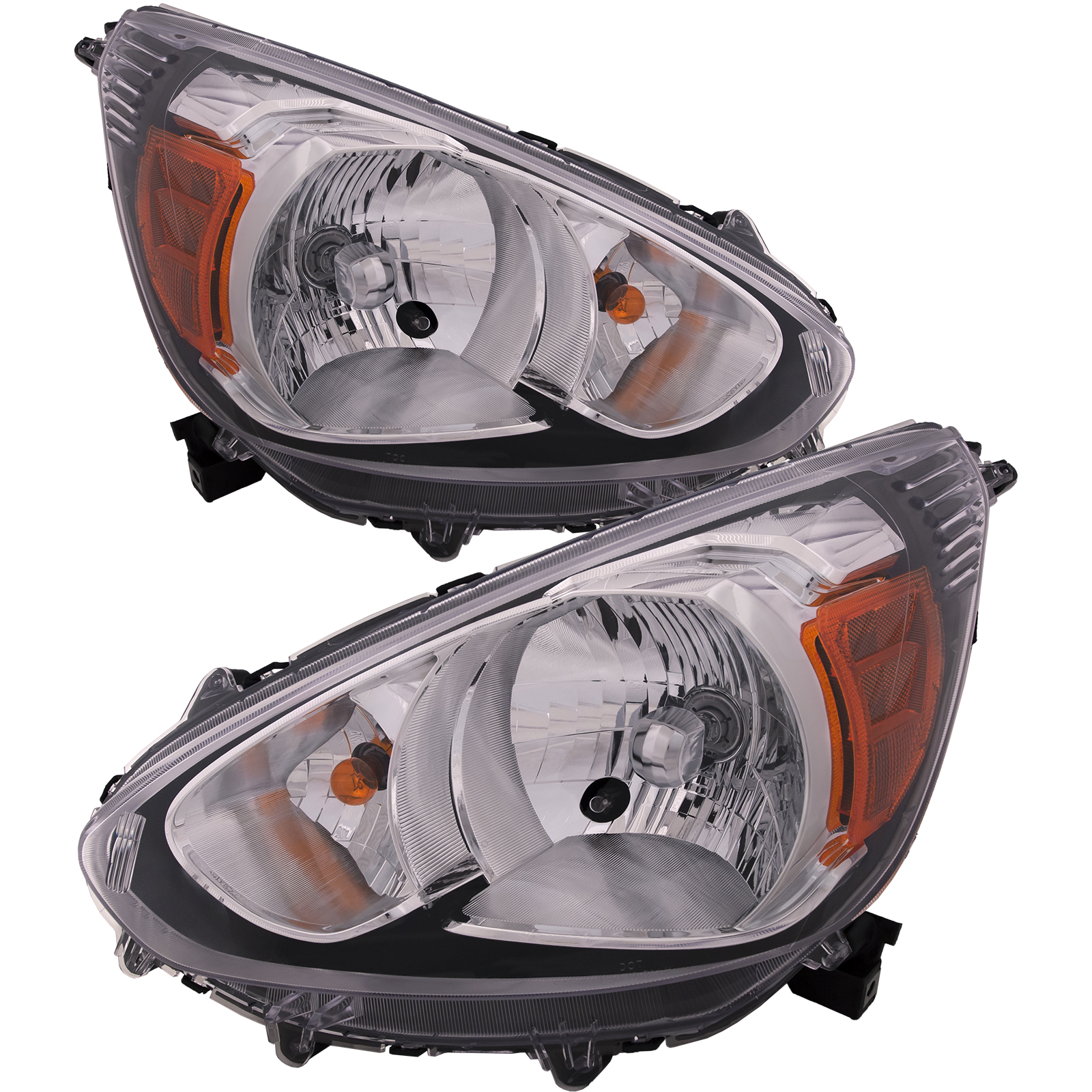 Headlight Set For 14-20 Mitsubishi Mirage; CAPA Certified