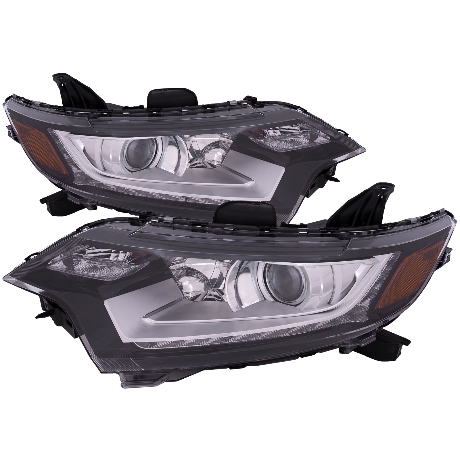 Headlight Set For 16-20 Mitsubishi Outlander; CAPA Certified