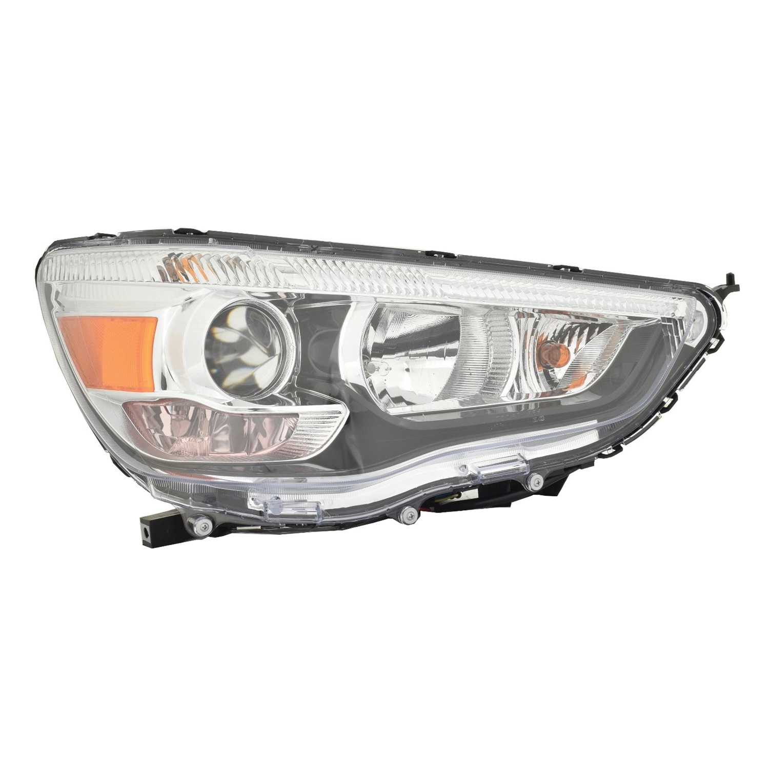 Right Passenger Side Headlight For 11-19 Mitsubishi Outlander Sport; CAPA Certified