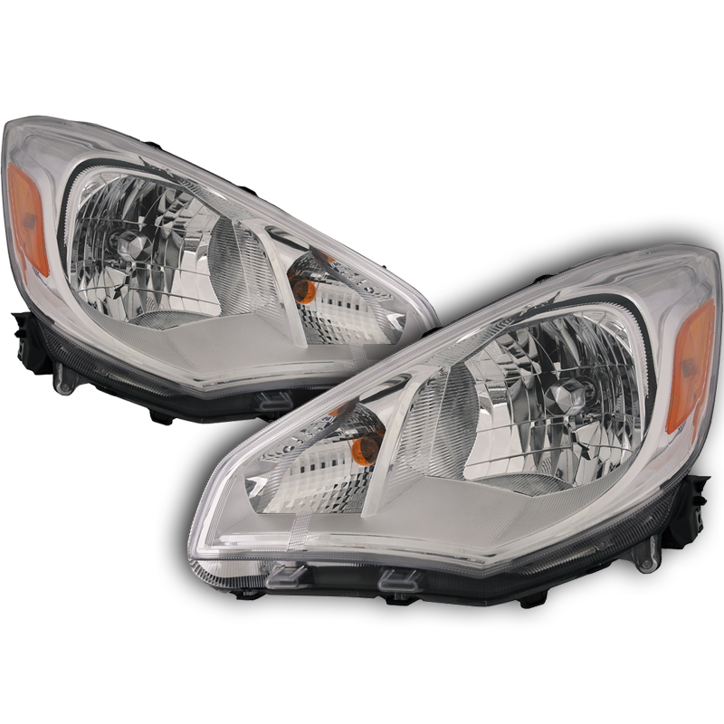 Headlight Set For 17-20 Mitsubishi Mirage G4; CAPA Certified