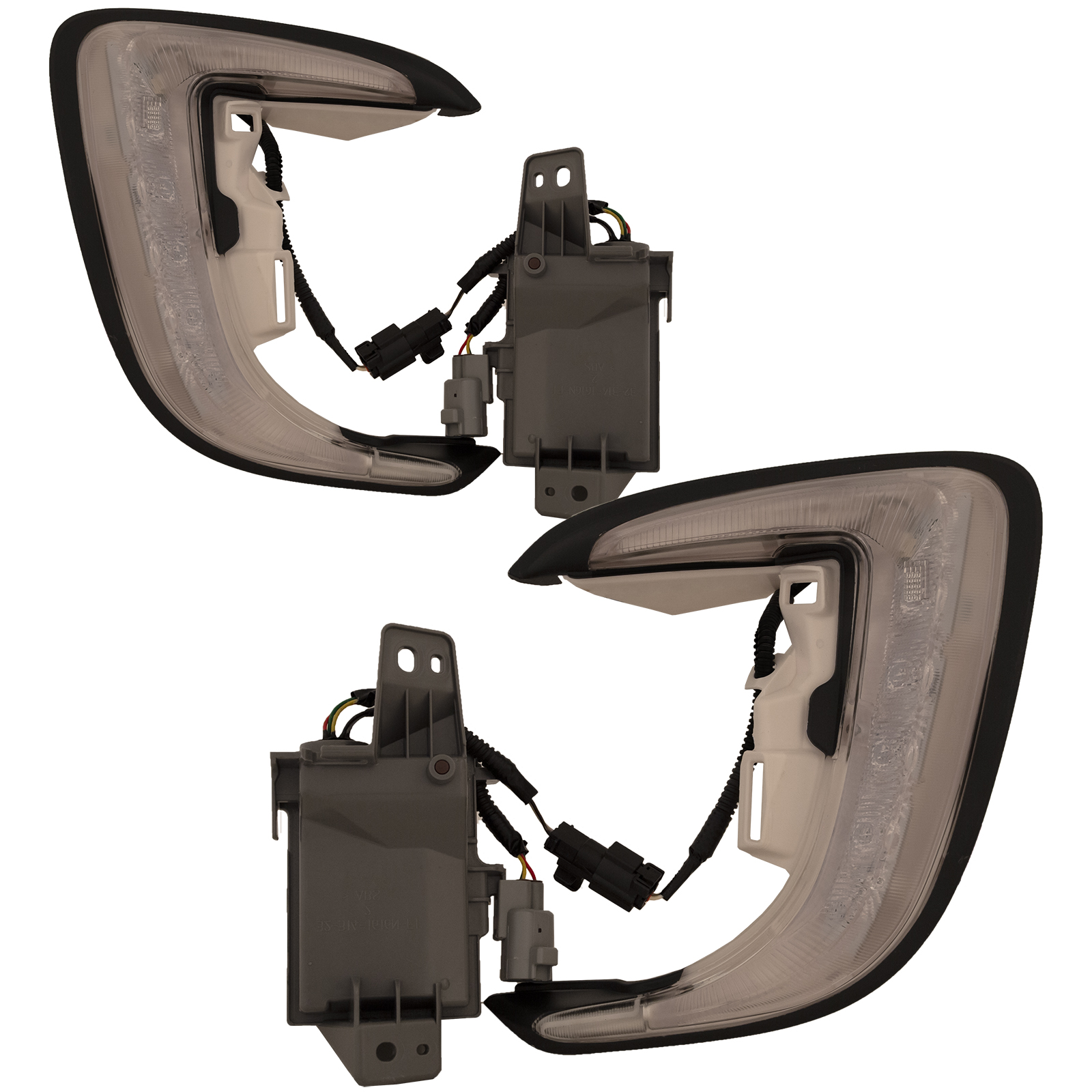 Daytime Running Light Set For 16-17 Mitsubishi Lancer; CAPA Certified