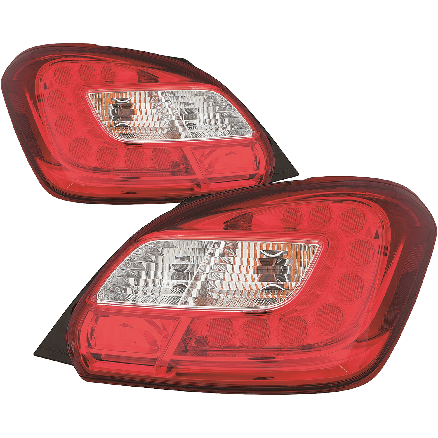 Tail Light Set For 17-20 Mitsubishi Mirage; CAPA Certified