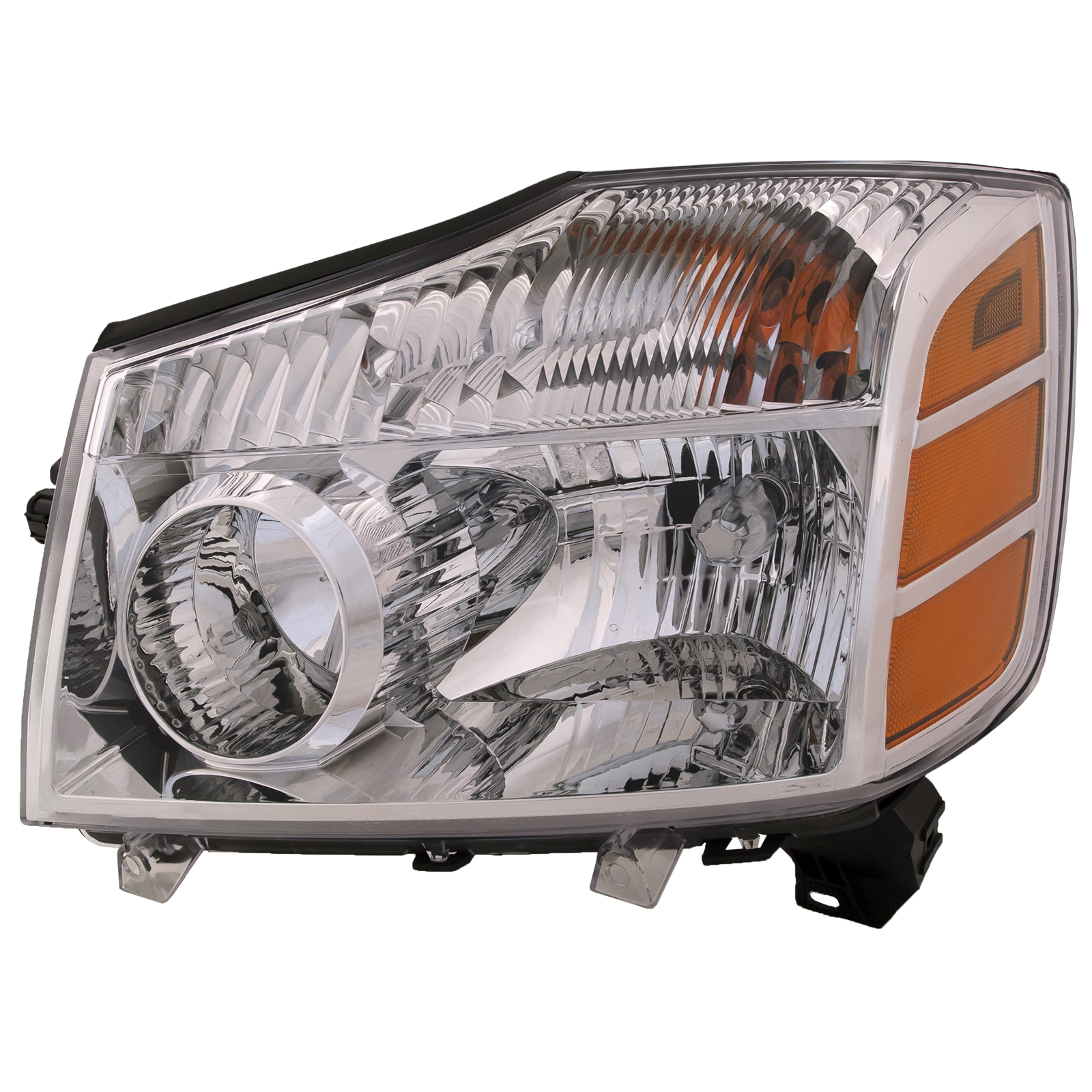 Left Driver Side Headlight For 05-07 Nissan Armada, 04 Nissan Pathfinder Armada, 04-07 Nissan Titan; CAPA Certified