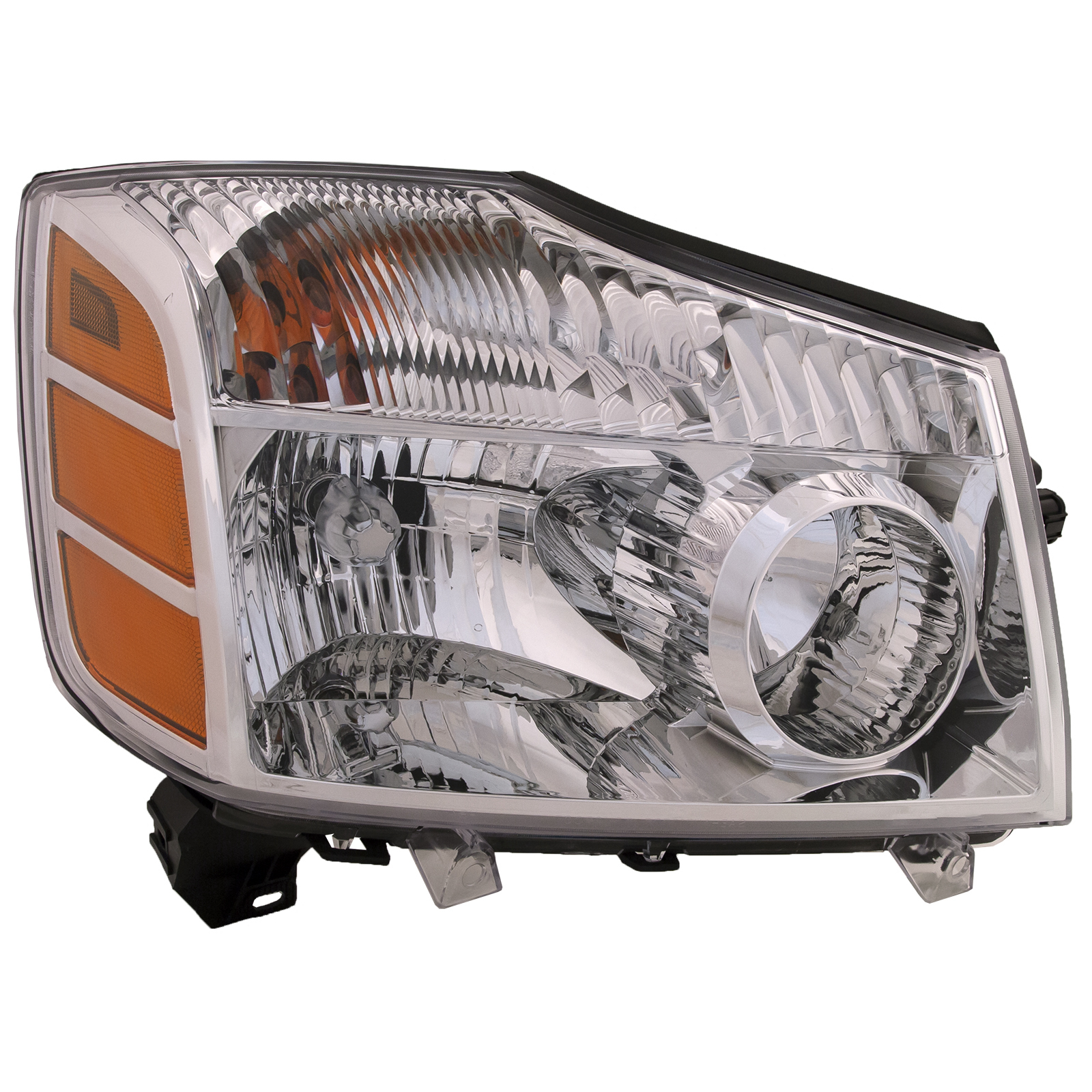 Right Passenger Side Headlight For 05-07 Nissan Armada, 04 Nissan Pathfinder Armada, 04-07 Nissan Titan; CAPA Certified