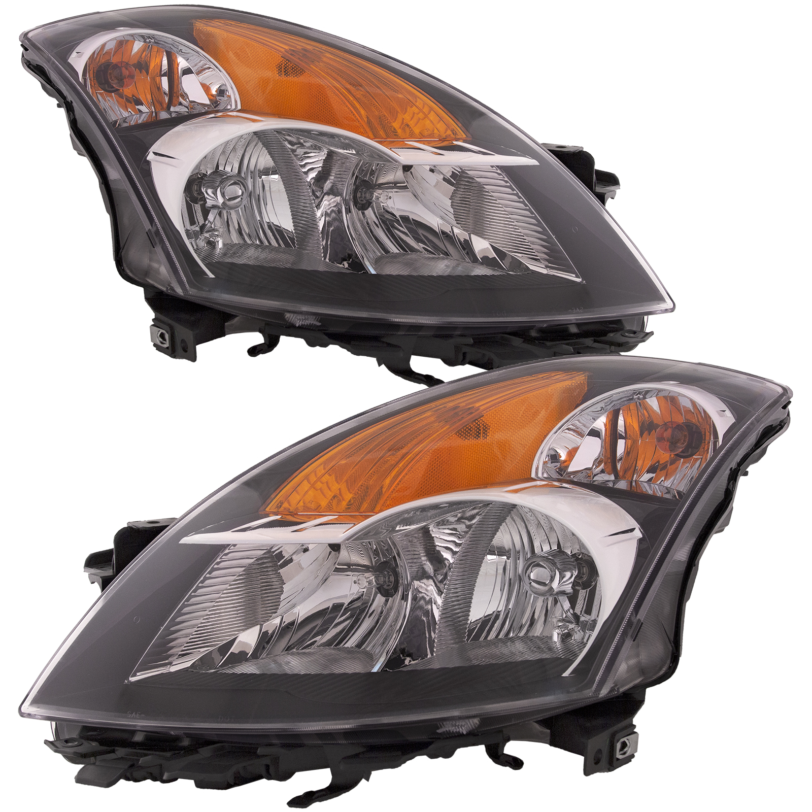 Headlight Set For 07-09 Nissan Altima; CAPA Certified