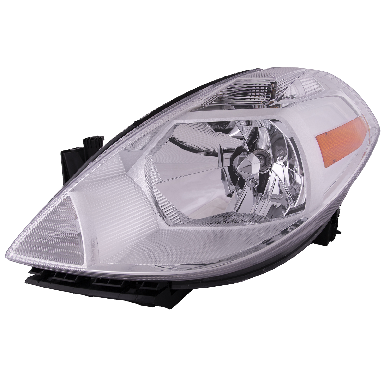 Left Driver Side Headlight For 07-12 Nissan Versa; CAPA Certified