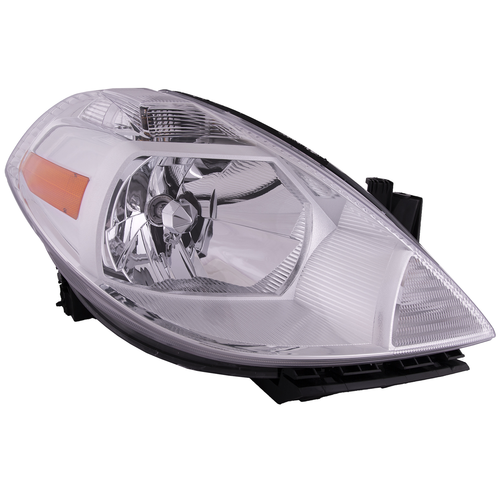 Right Passenger Side Headlight For 07-12 Nissan Versa; CAPA Certified