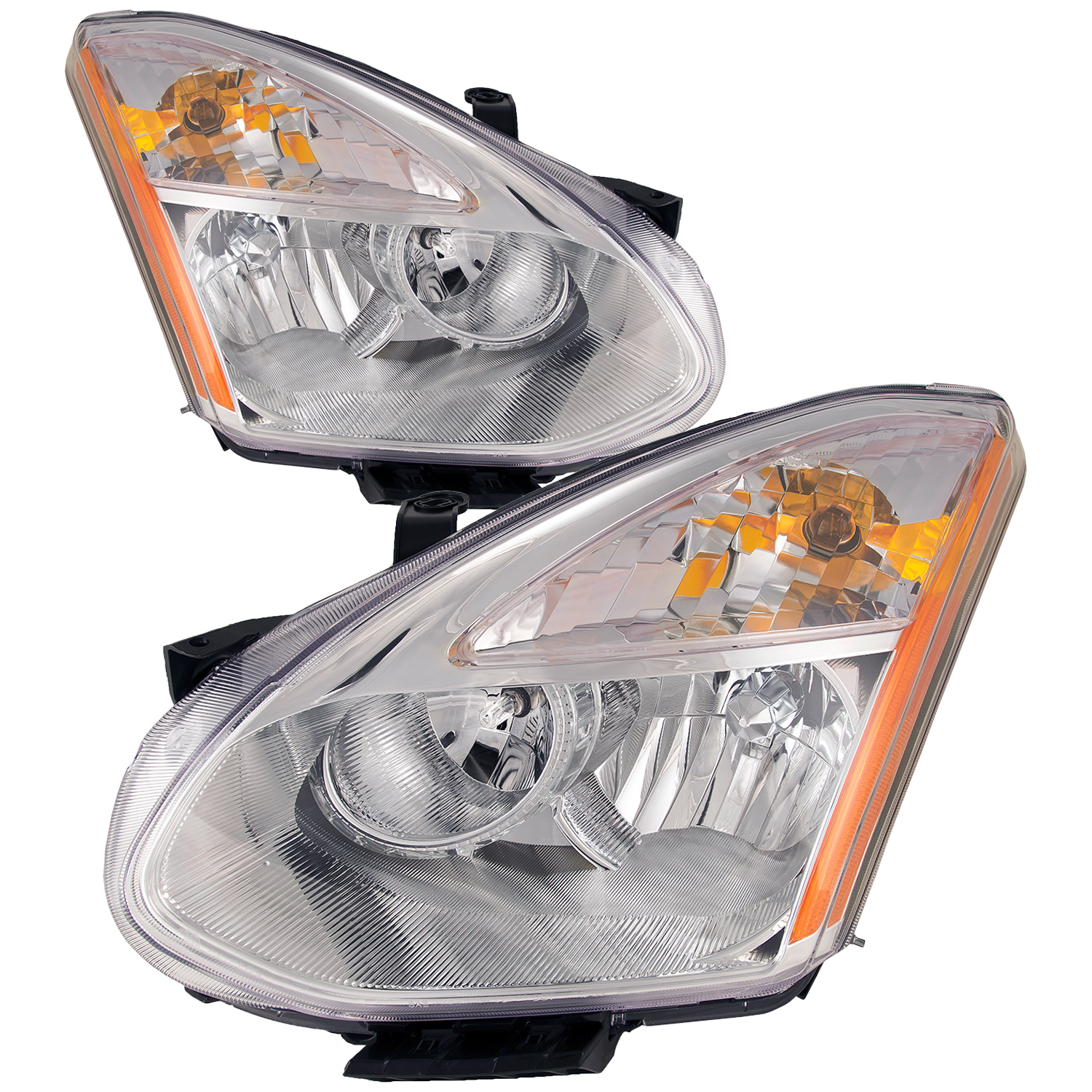 Headlight Set For 08 Nissan Rogue; CAPA Certified