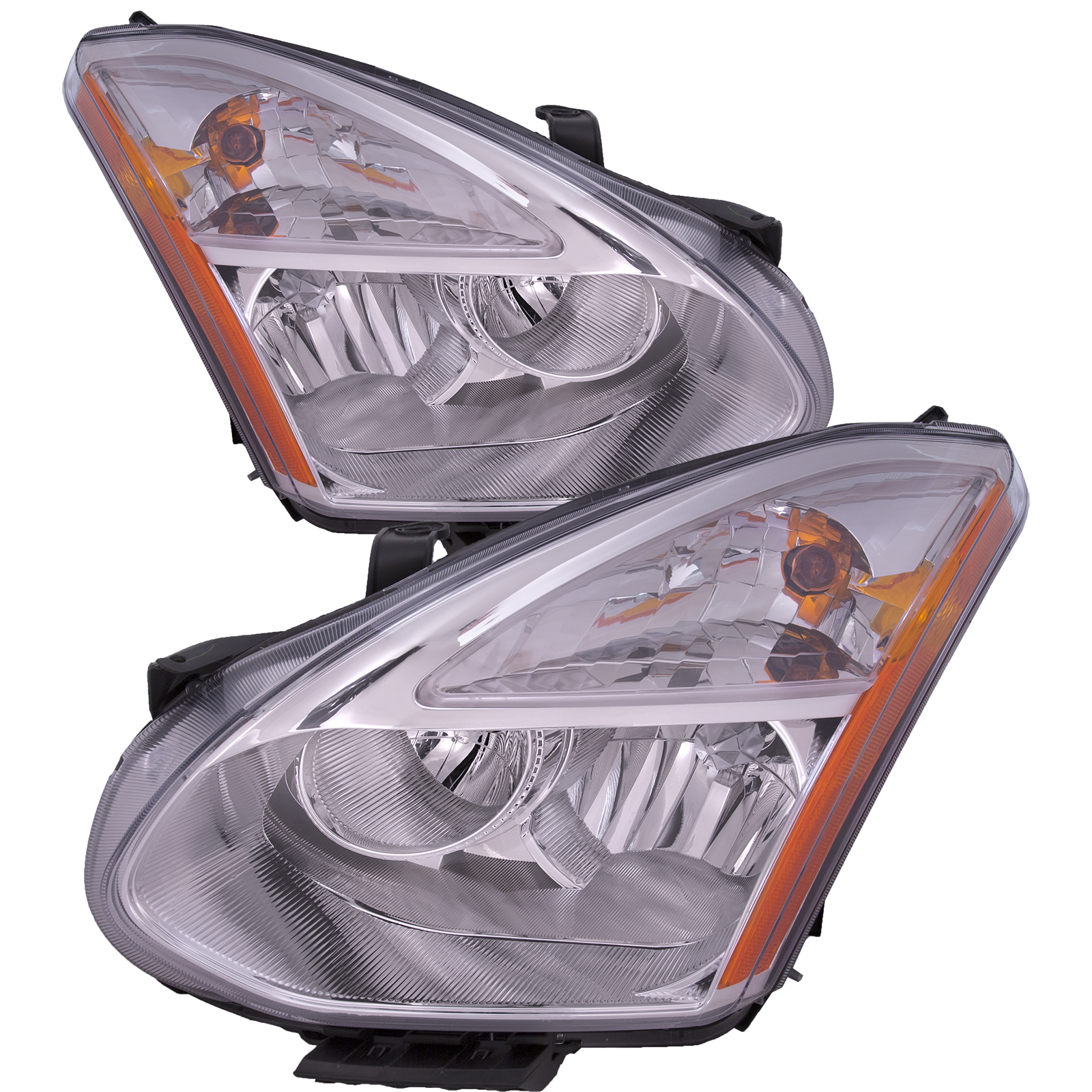 Headlight Set For 09-10 Nissan Rogue; CAPA Certified