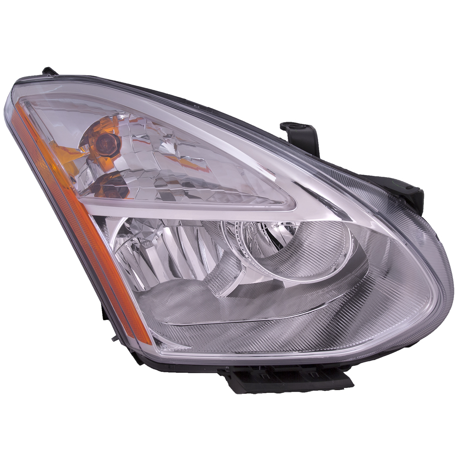 Right Passenger Side Headlight For 09-10 Nissan Rogue; CAPA Certified
