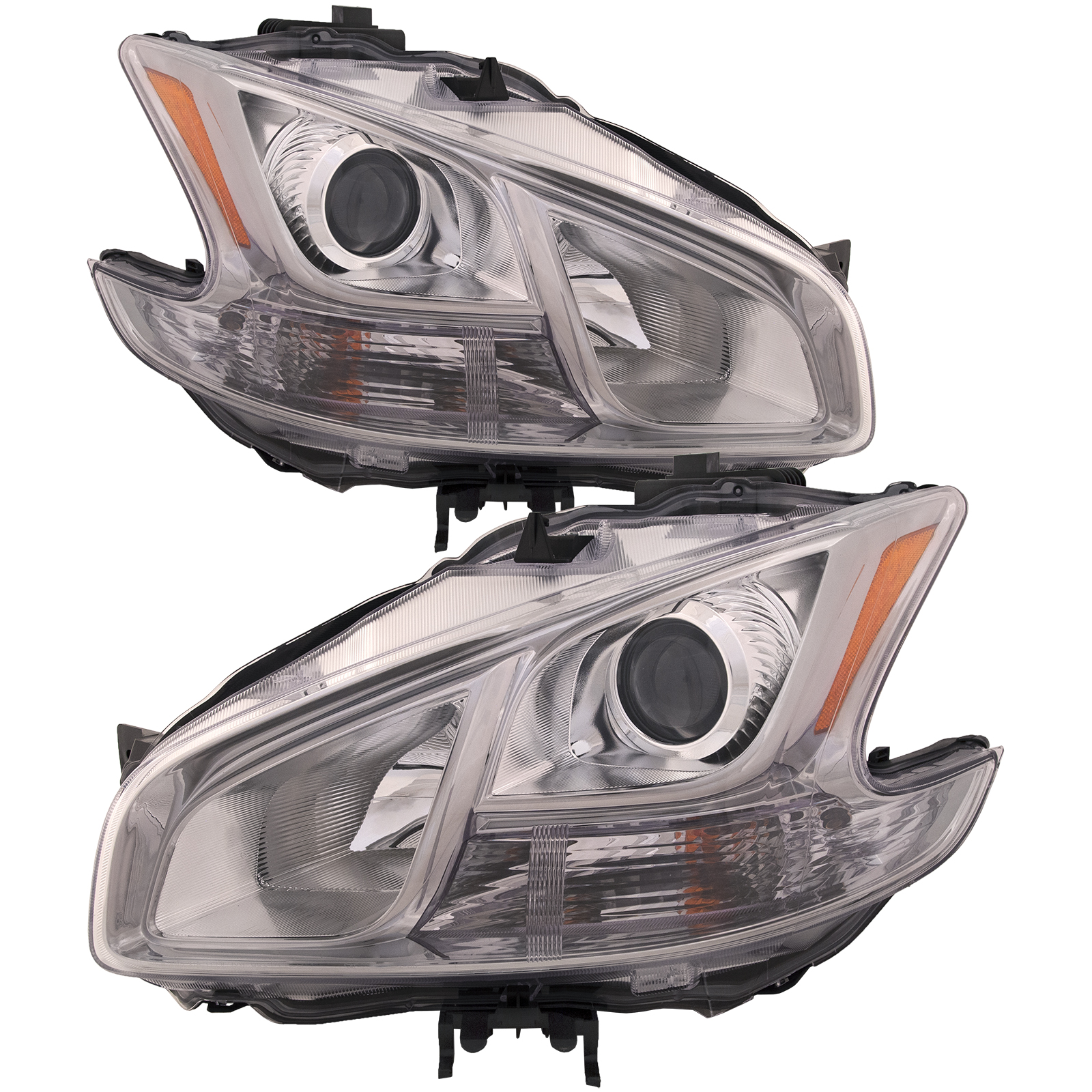 Headlight Set For 09-14 Nissan Maxima; CAPA Certified