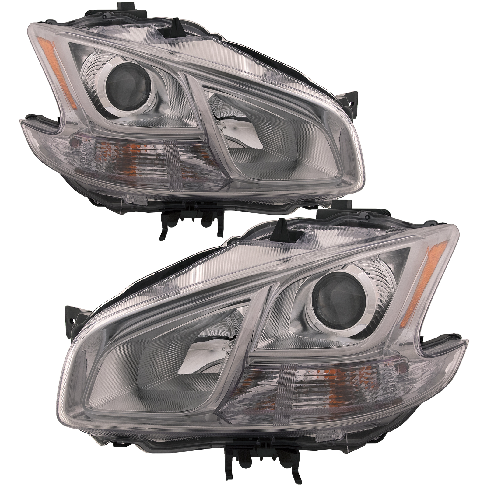 Headlight Set For 09-14 Nissan Maxima; CAPA Certified