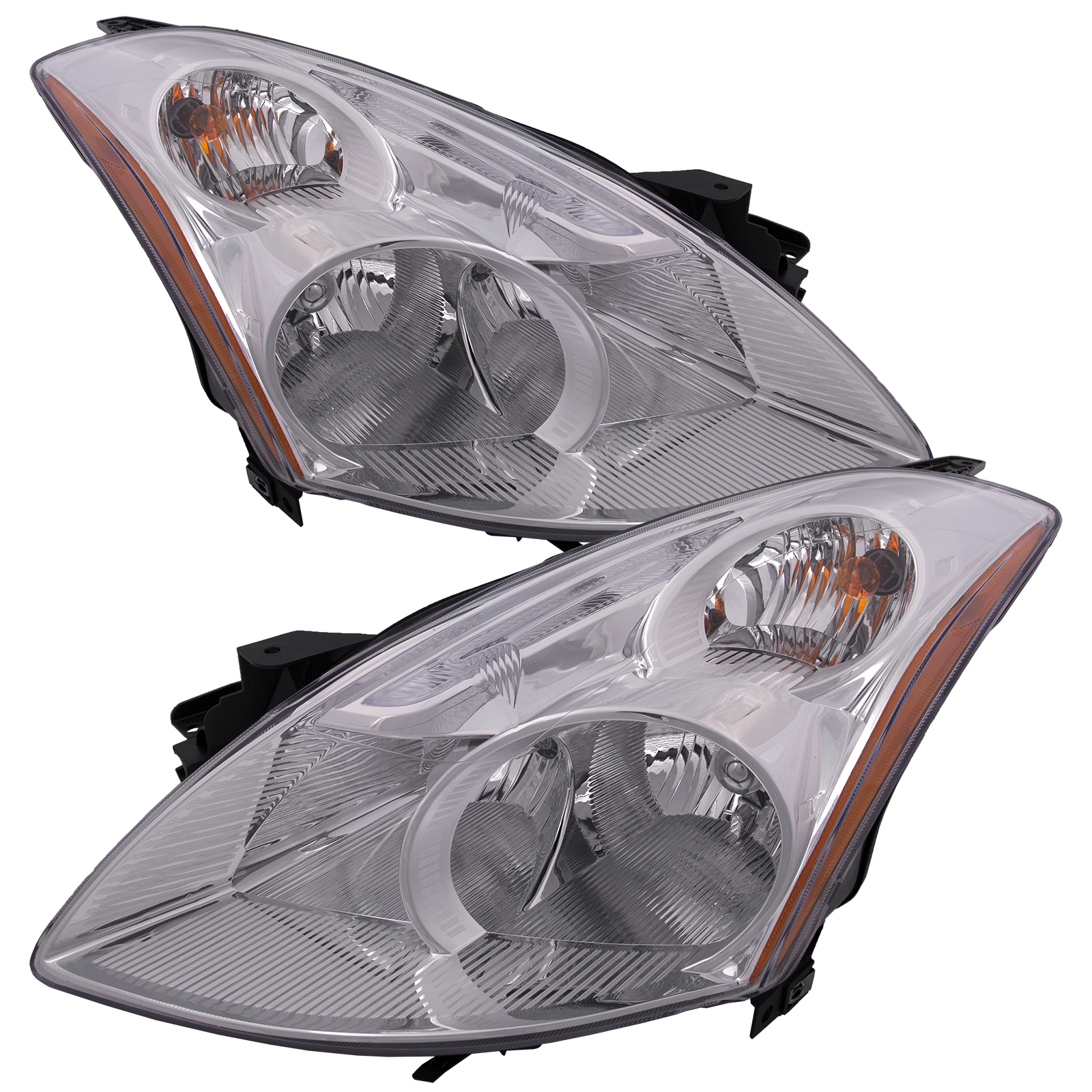 Headlight Set For 10-12 Nissan Altima; CAPA Certified
