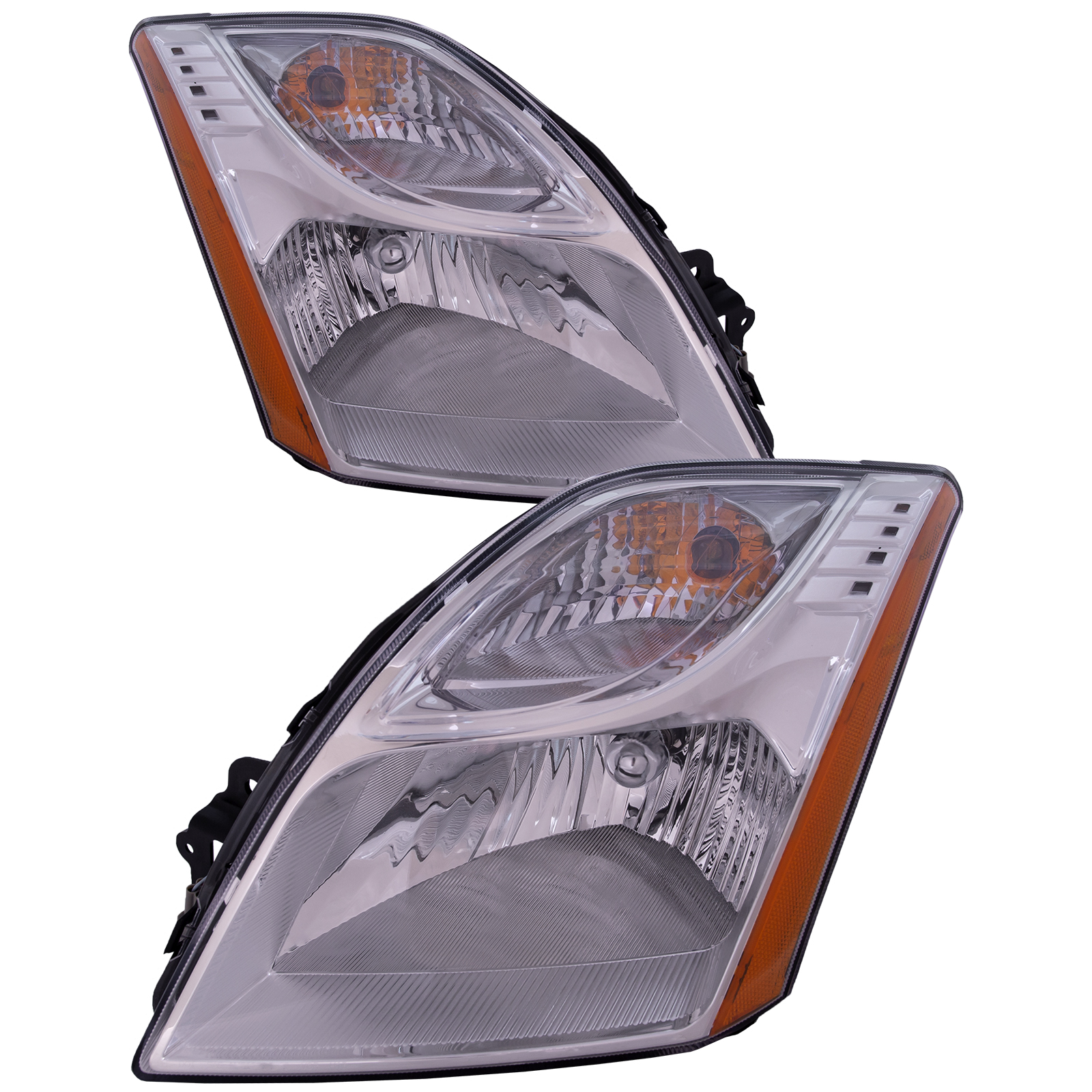 Headlight Set For 10-12 Nissan Sentra; CAPA Certified
