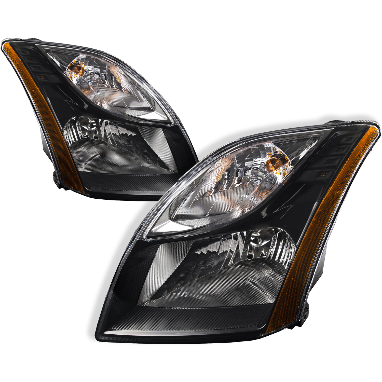 Headlight Set For 10-12 Nissan Sentra; CAPA Certified