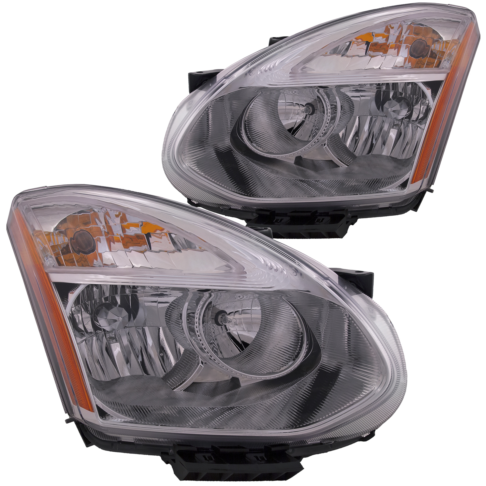 Headlight Set For 11-12 Nissan Rogue; CAPA Certified