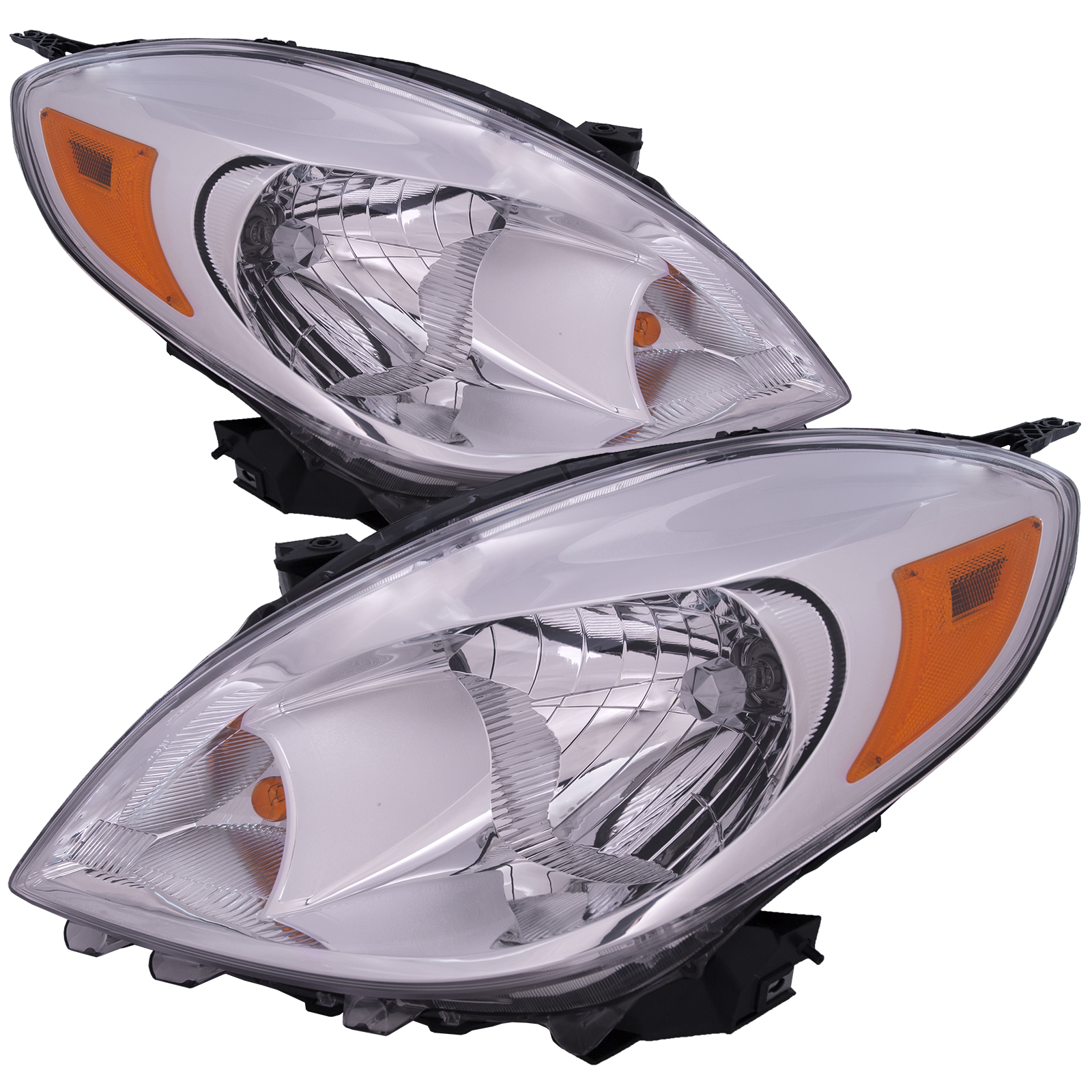 Headlight Set For 12-14 Nissan Versa; CAPA Certified