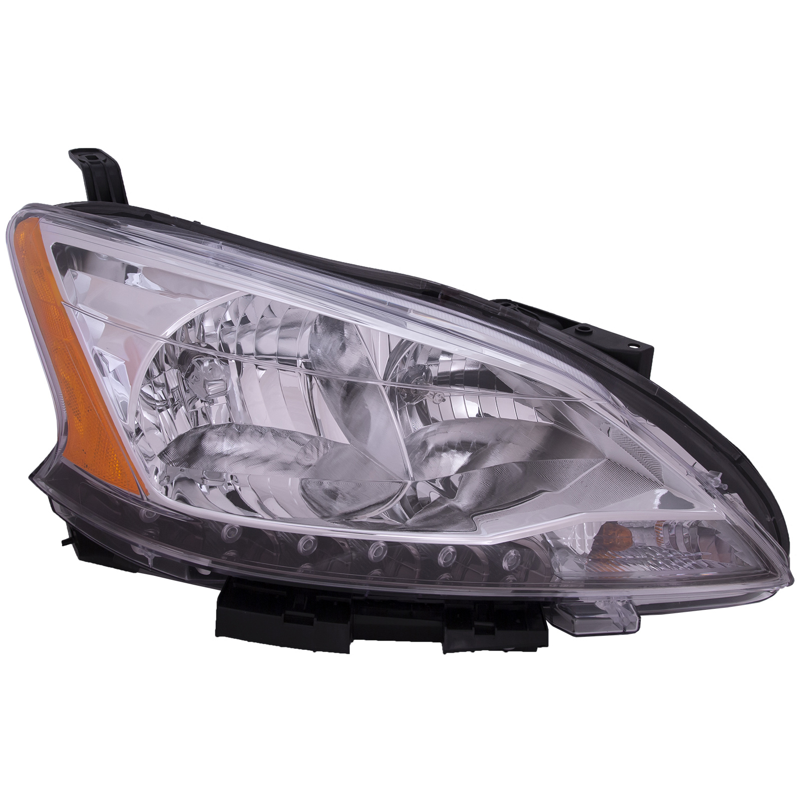 Right Passenger Side Headlight For 13-15 Nissan Sentra; CAPA Certified