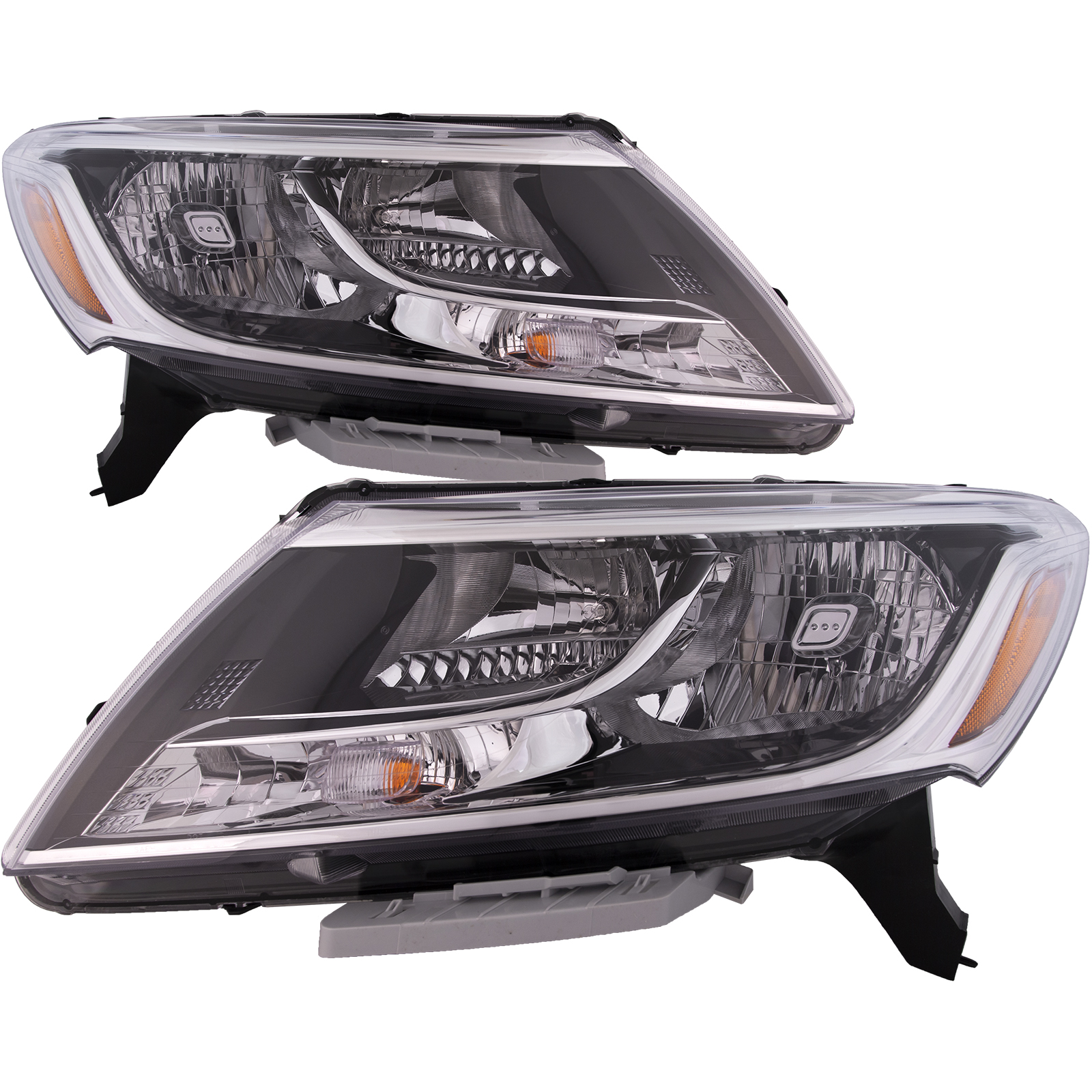 Headlight Set For 13-16 Nissan Pathfinder; CAPA Certified