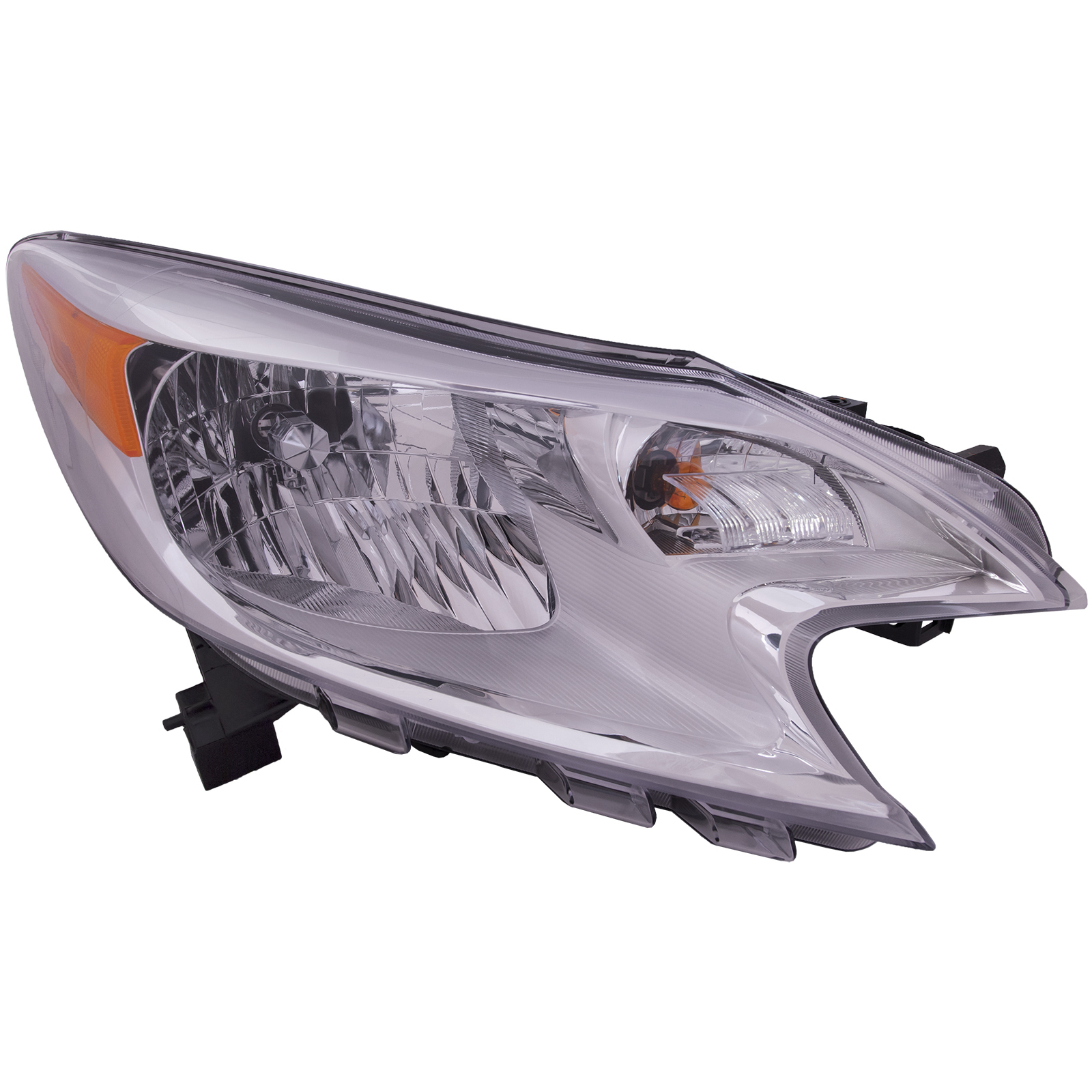 Right Passenger Side Headlight For 14-16 Nissan Versa Note; CAPA Certified