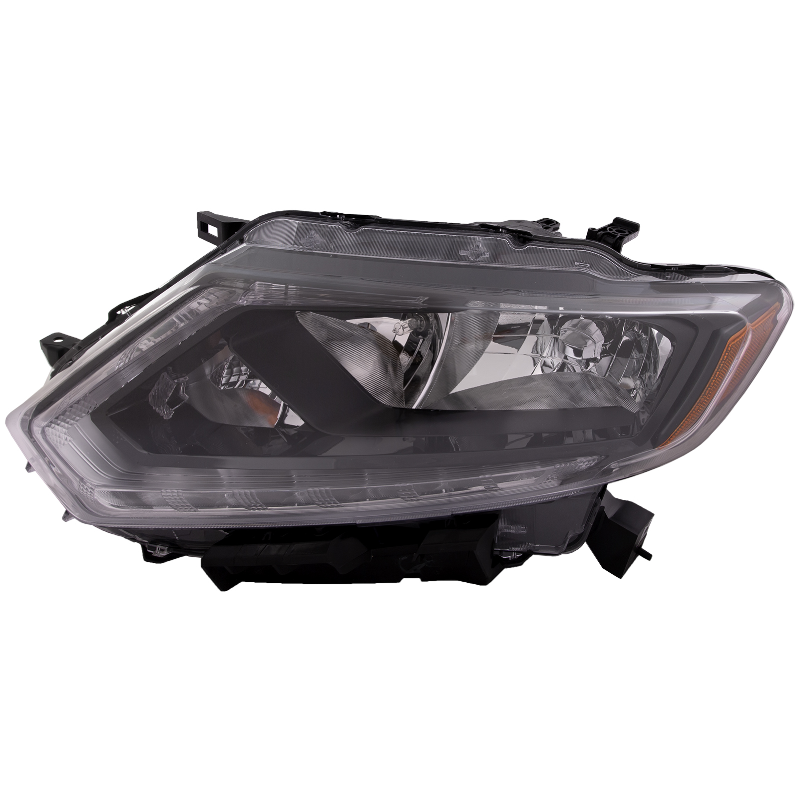 Left Driver Side Headlight For 14-16 Nissan Rogue; CAPA Certified