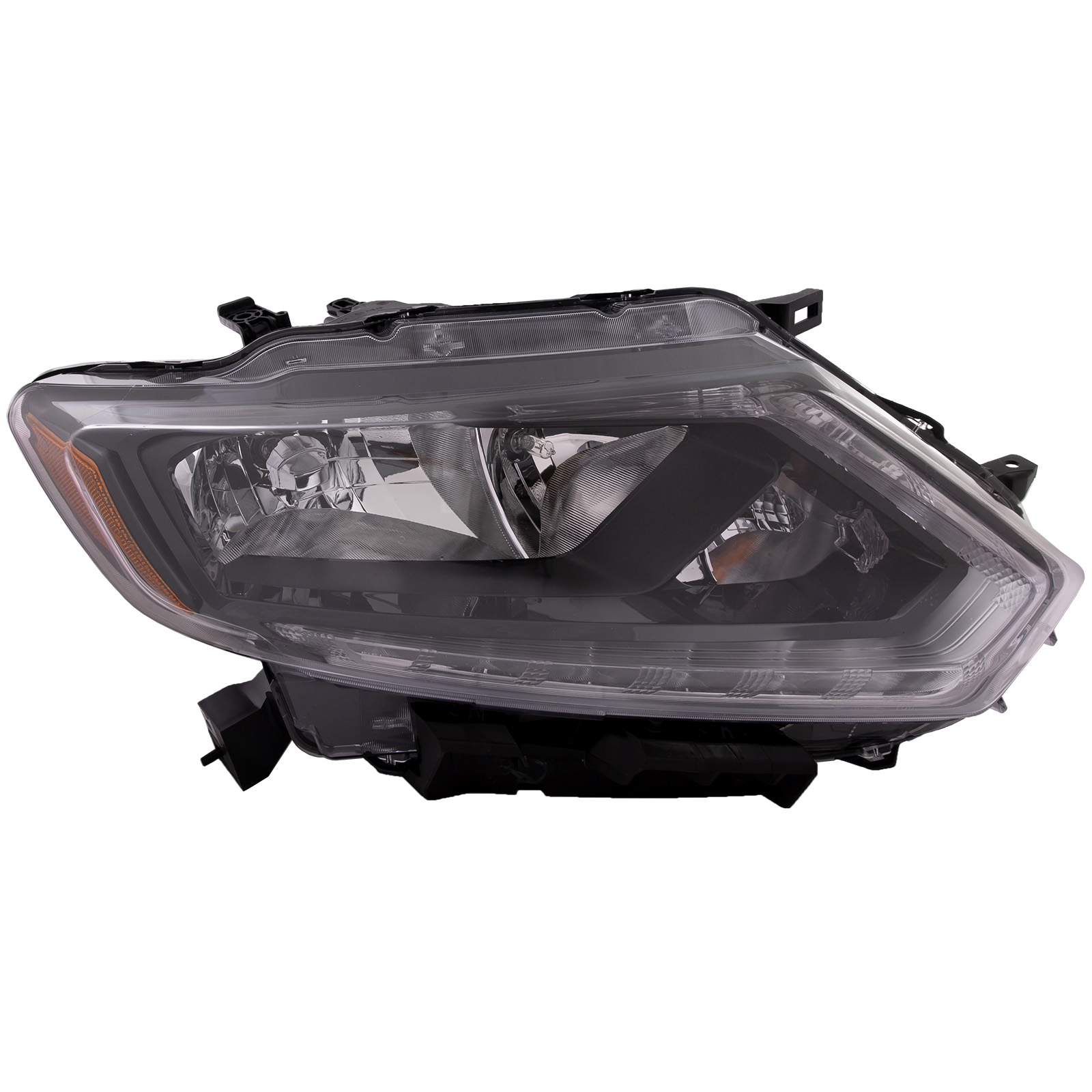 Right Passenger Side Headlight For 14-16 Nissan Rogue; CAPA Certified